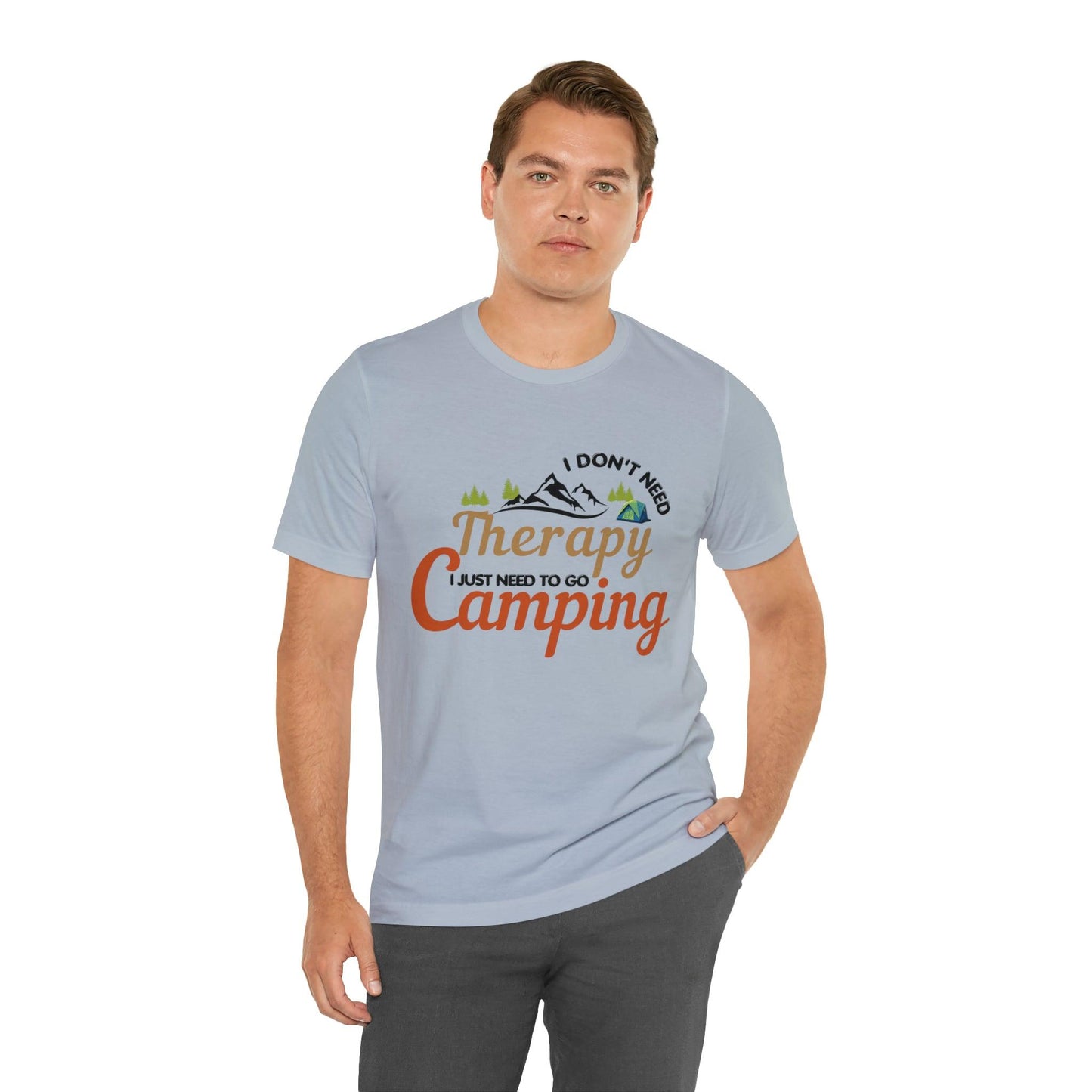 I don't need therapy I just need to go camping, camping shirt, dad shirt, dad gift, gift for outdoor lover, fishing gift nature lover shirt