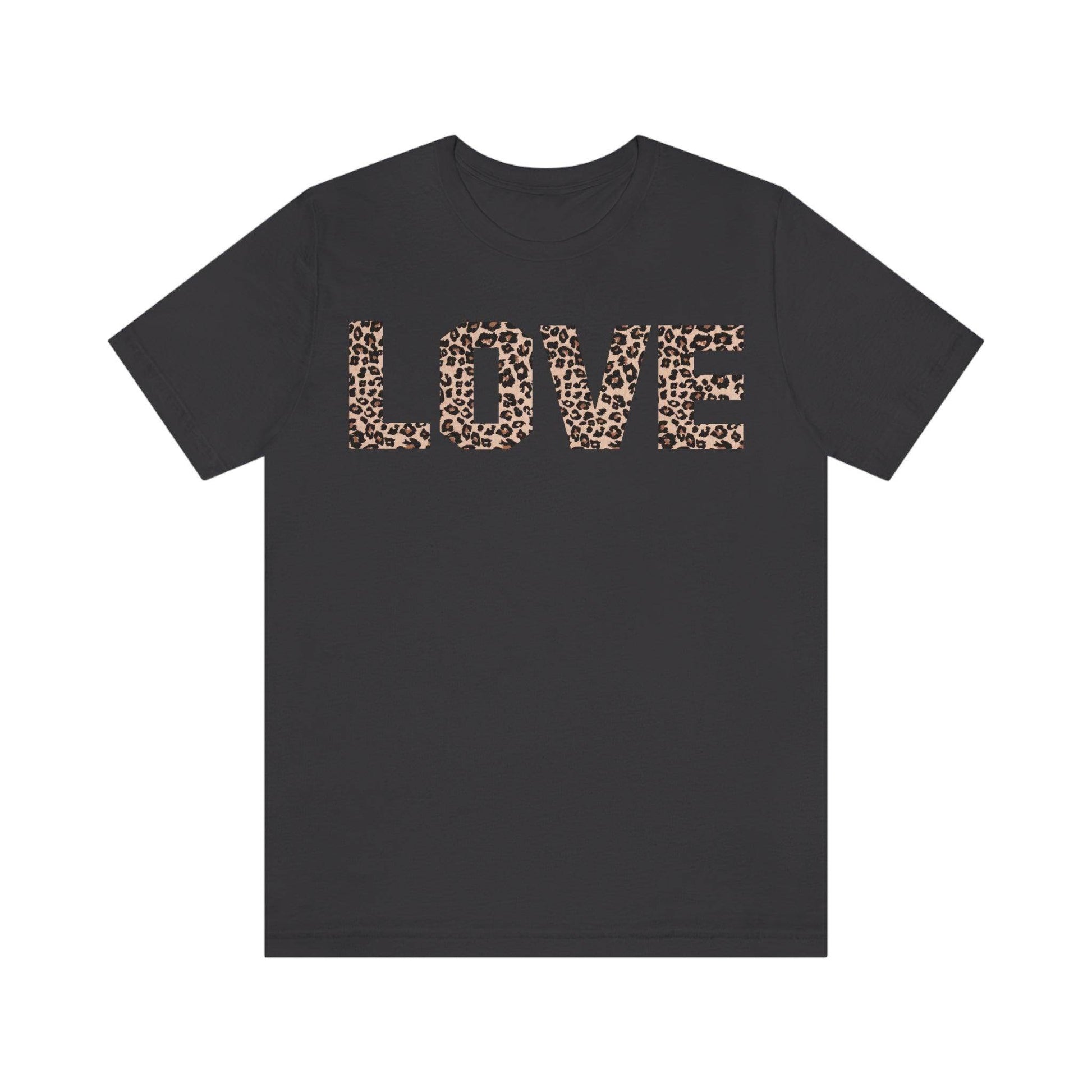 Leopard print love Tee - Giftsmojo