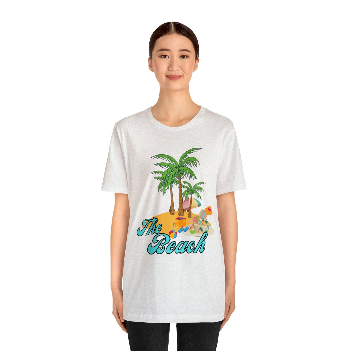 The Beach shirt, Beach t-shirt, Summer shirt, Beachwear, Beach fashion, Tropical print, Trendy design, Stylish beach apparel