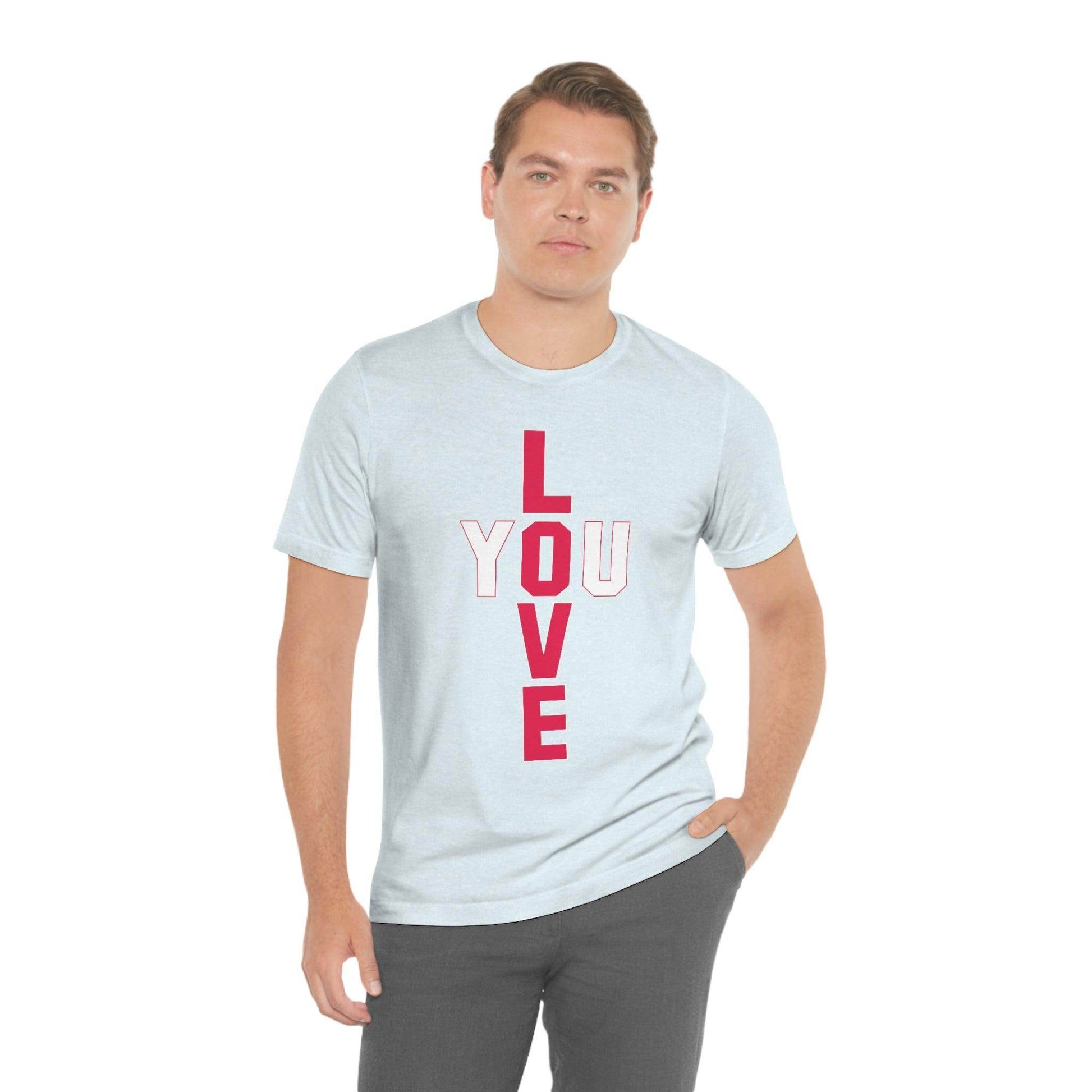 T-shape Love you Tee - Giftsmojo
