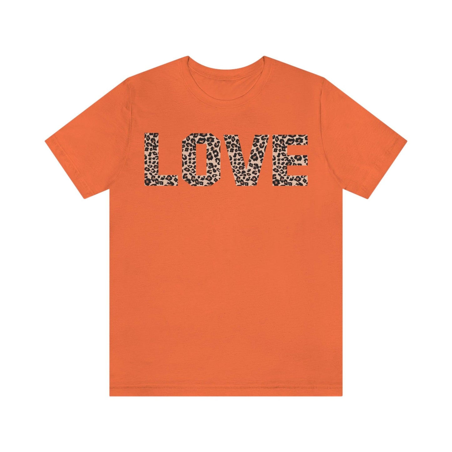 Leopard print love Tee - Giftsmojo