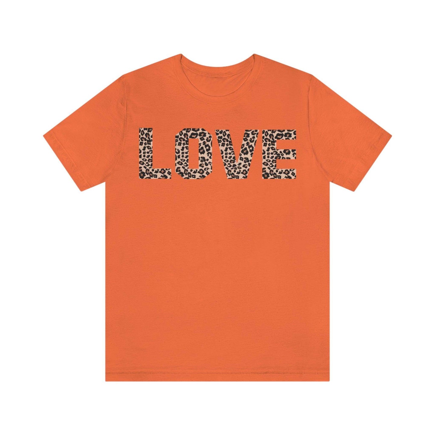 Leopard print love Tee - Giftsmojo