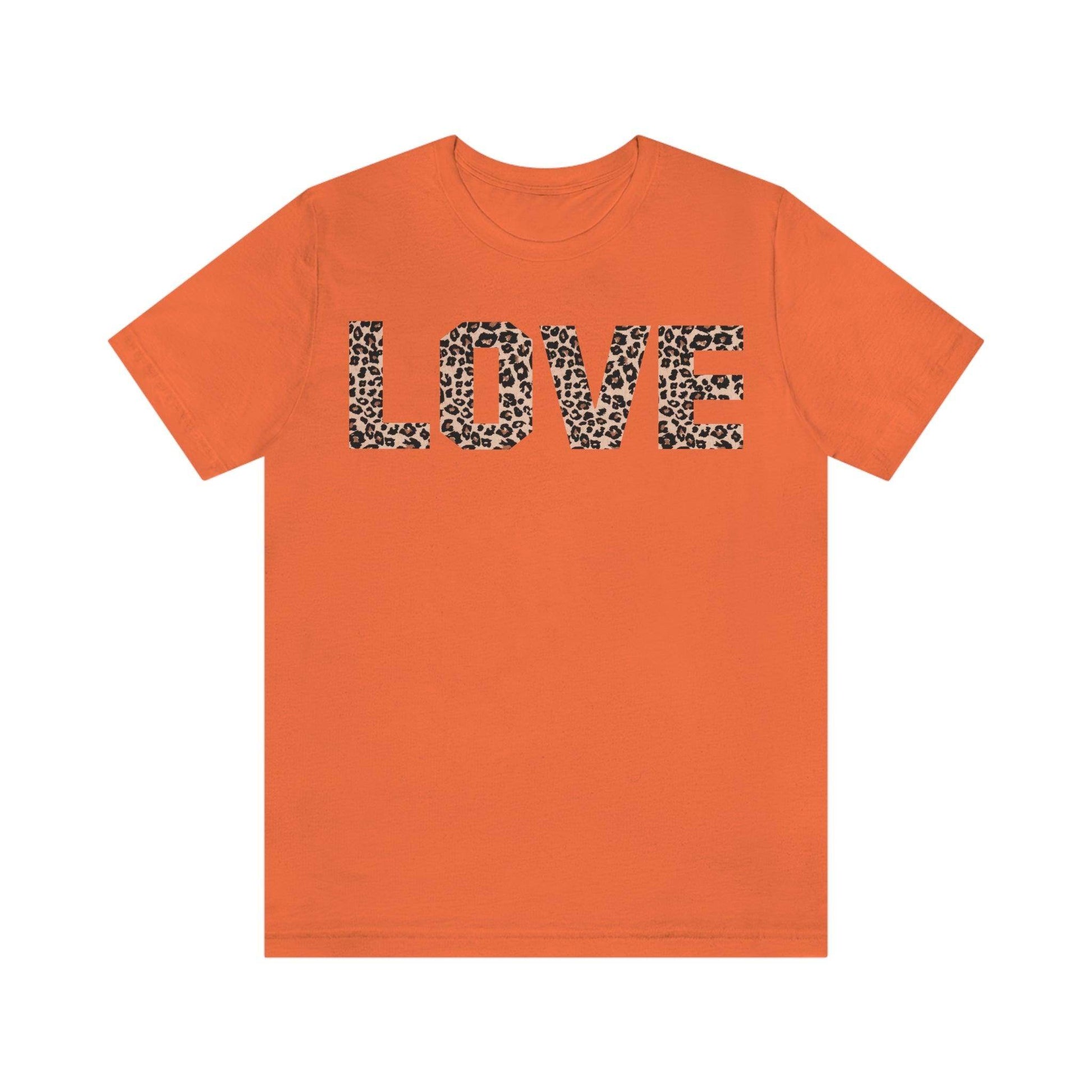 Leopard print love Tee - Giftsmojo