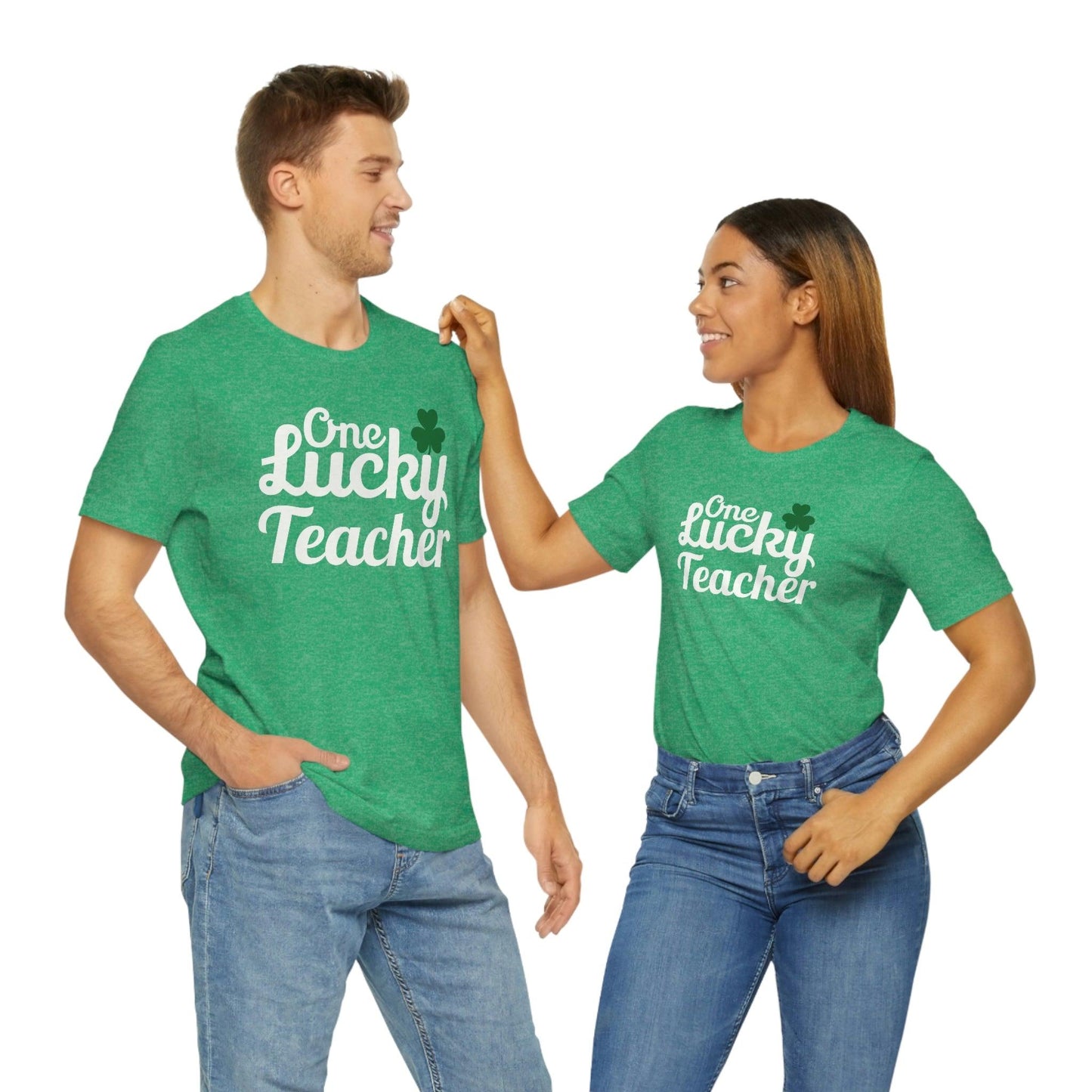 One Lucky Teacher Shirt feeling Lucky St Patrick's Day shirt - Funny St Paddy's day Funny Shirt - Giftsmojo