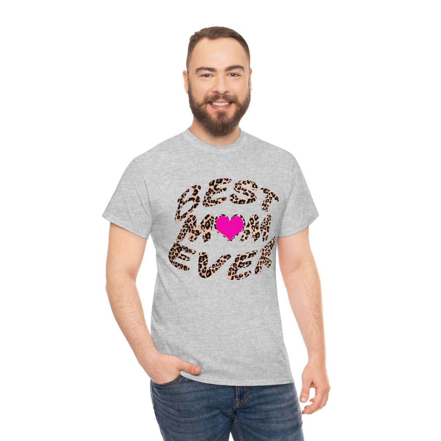 Best mom ever leopard print Tee - Giftsmojo