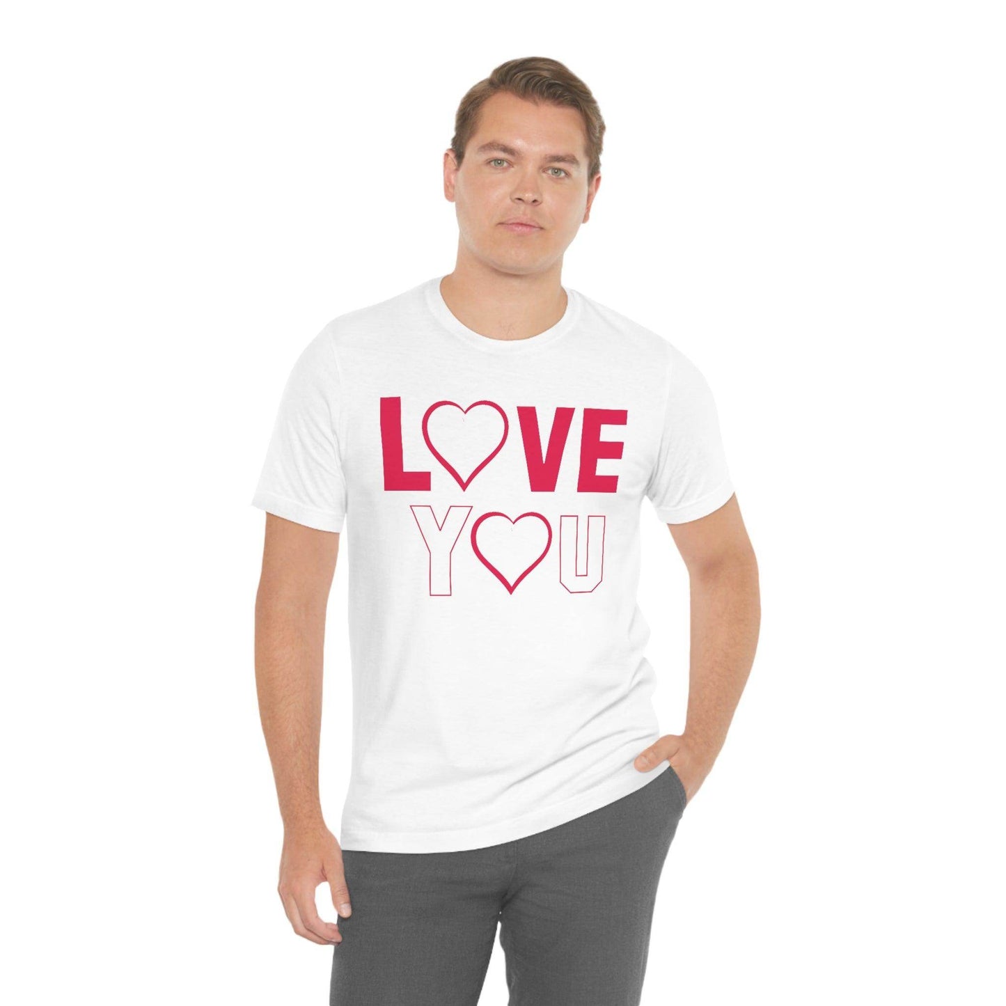 love you heart Tee - Giftsmojo