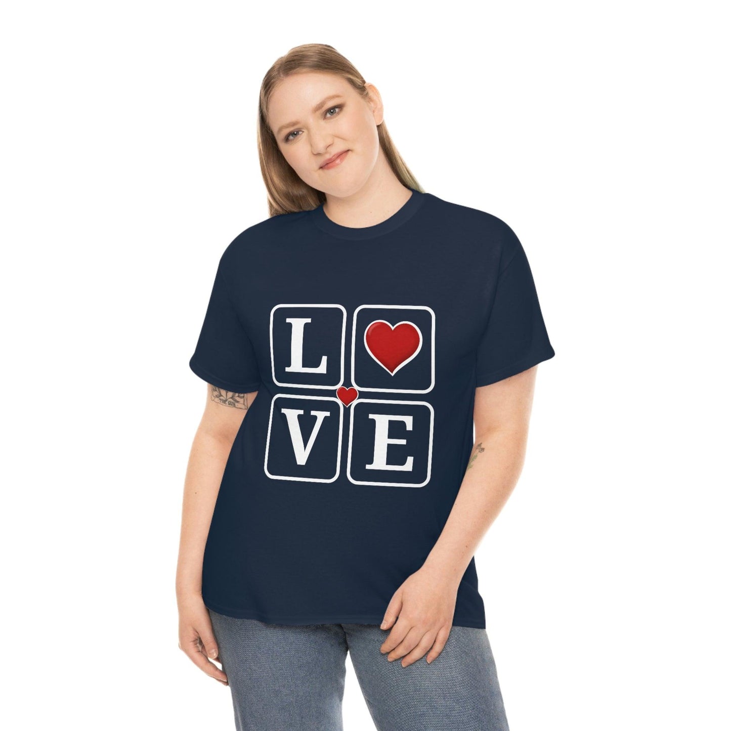 Love square Hearts Shirt, Great Gift for Valentine's day, birthday, engagement, anniversary and many more