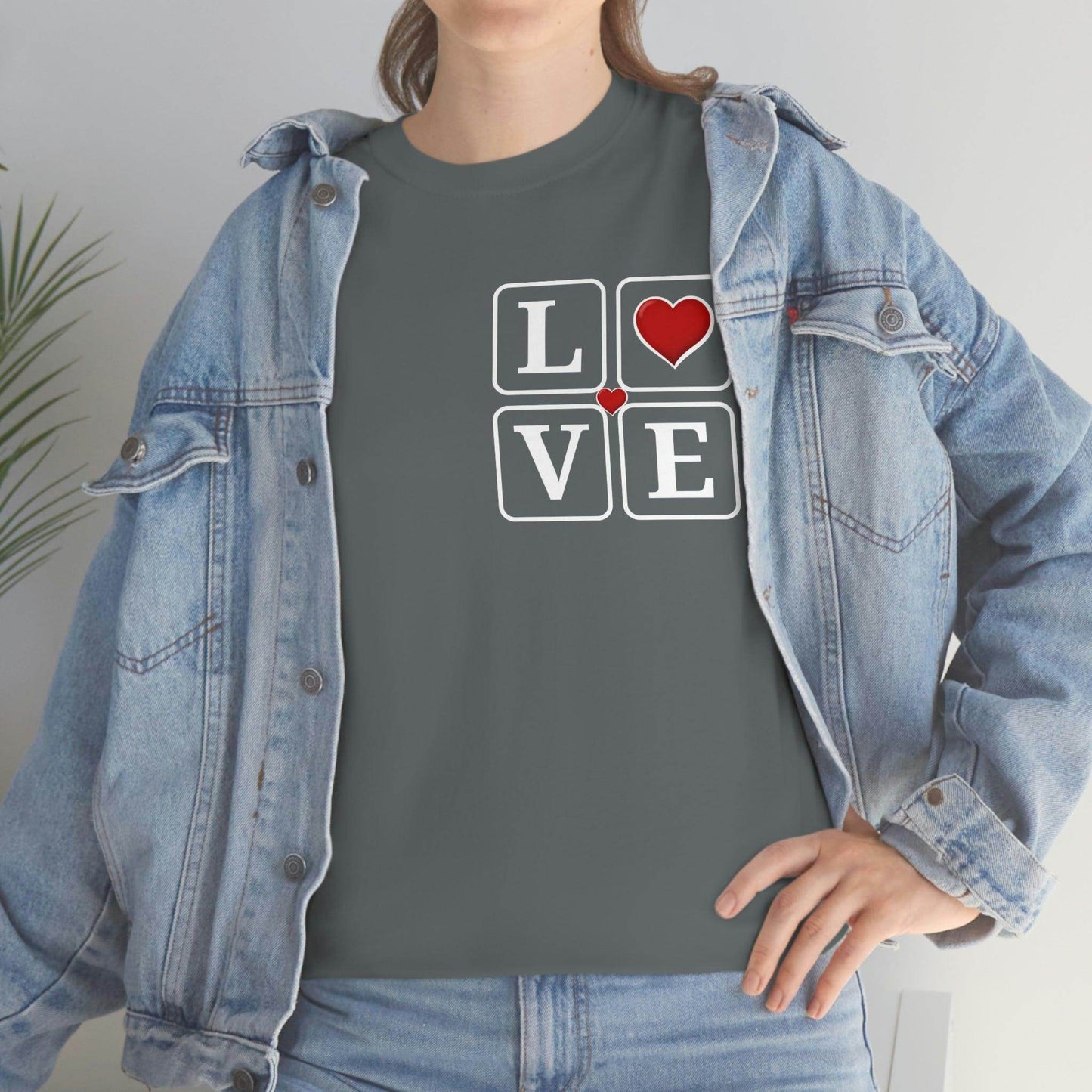 Love square Hearts T-shirt - Giftsmojo