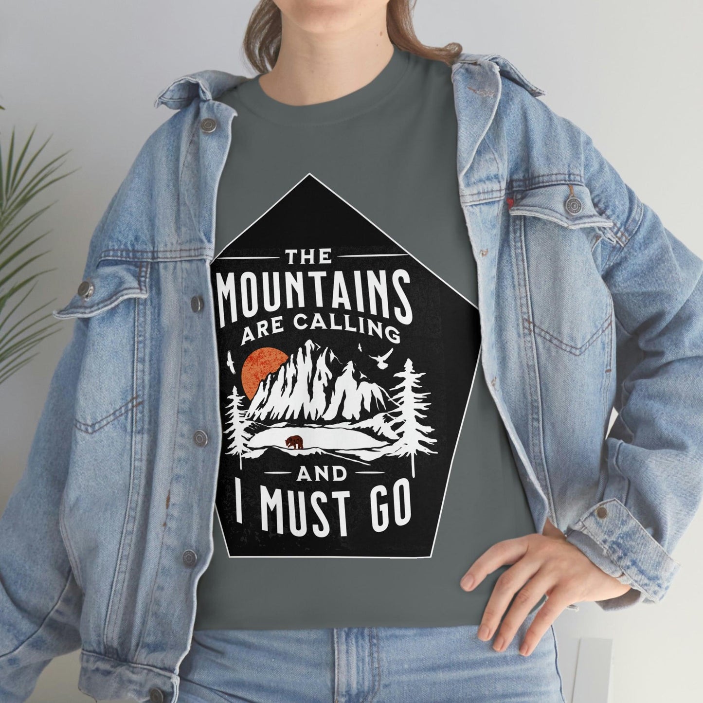 The Mountains are Calling and I Must Go Tee - Giftsmojo