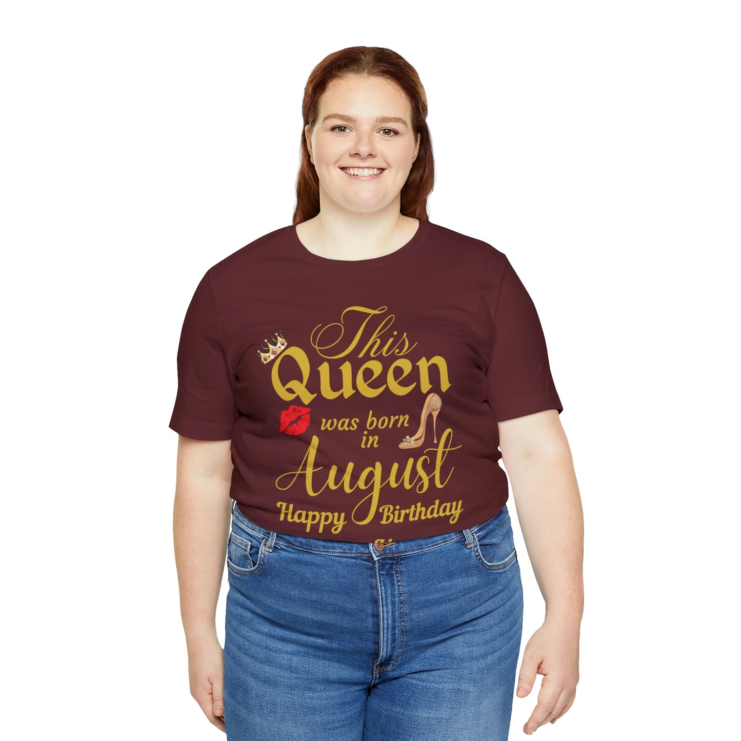 Birthday Queen Shirt, Gift for birthday, This Queen was born in August shirt, Funny Queen shirt, funny Birthday shirt, birthday gift