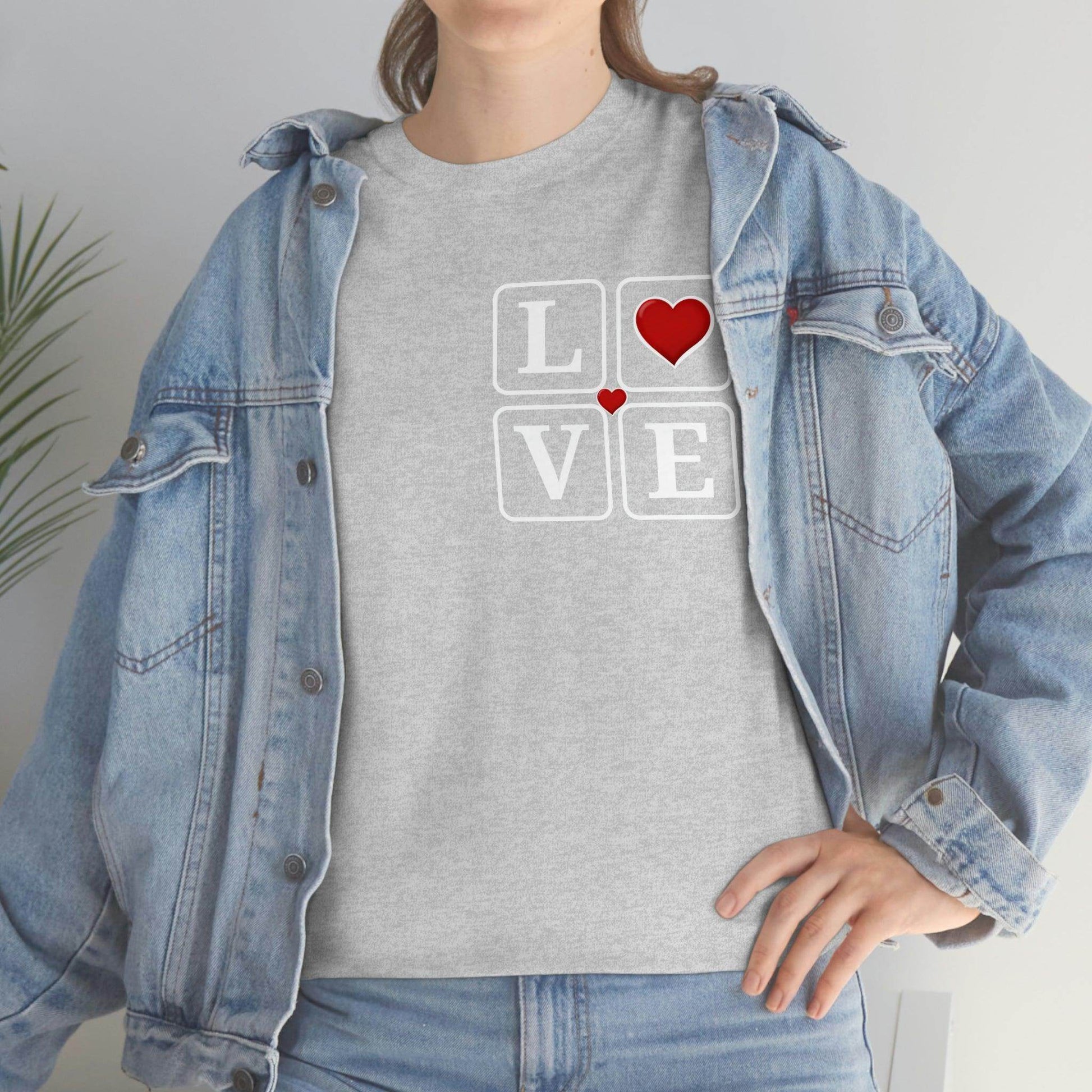 Love square Hearts T-shirt - Giftsmojo