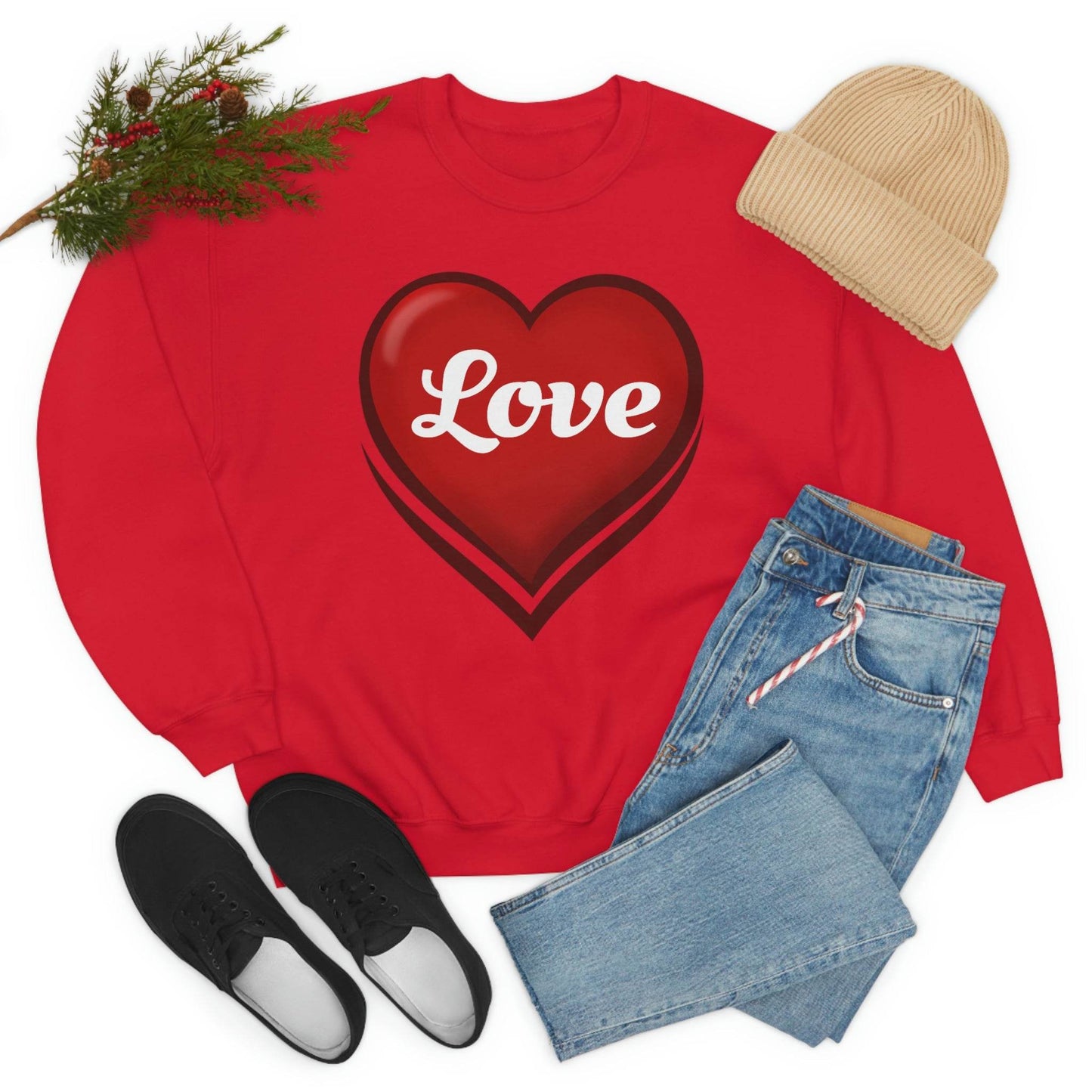 Love Sweatshirt, Valentine's Gift, - Giftsmojo
