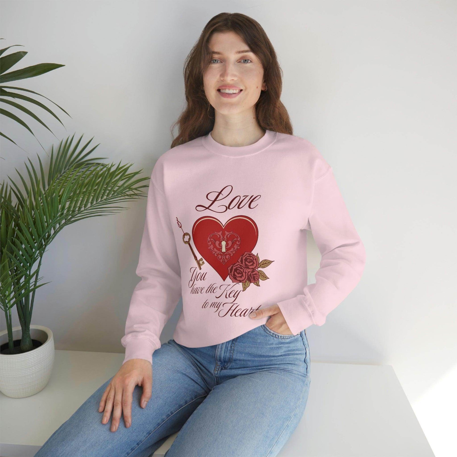 Love you have the key to my heart Sweatshirt - Giftsmojo