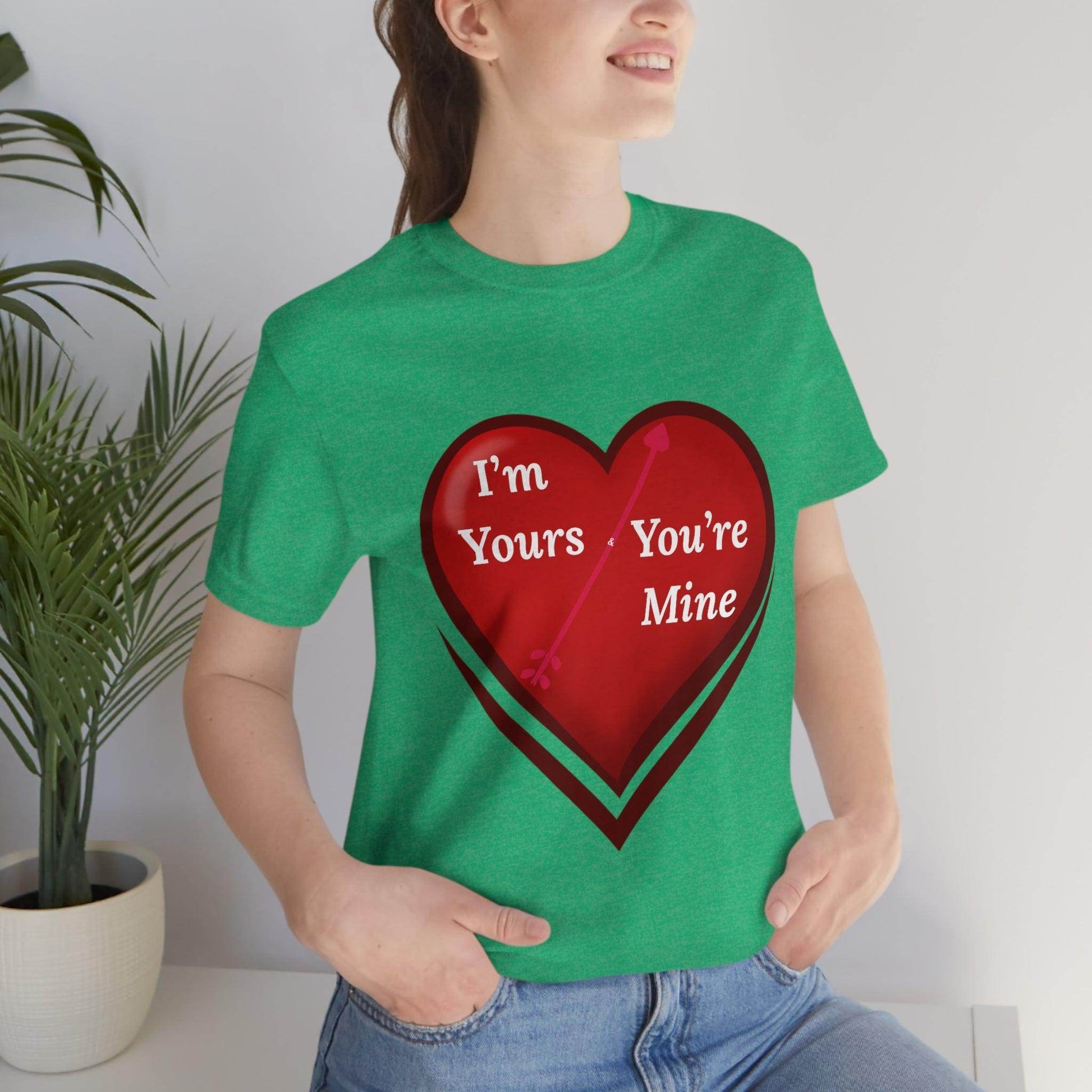 I'm Yours and You're Mine Heart Tee - Giftsmojo