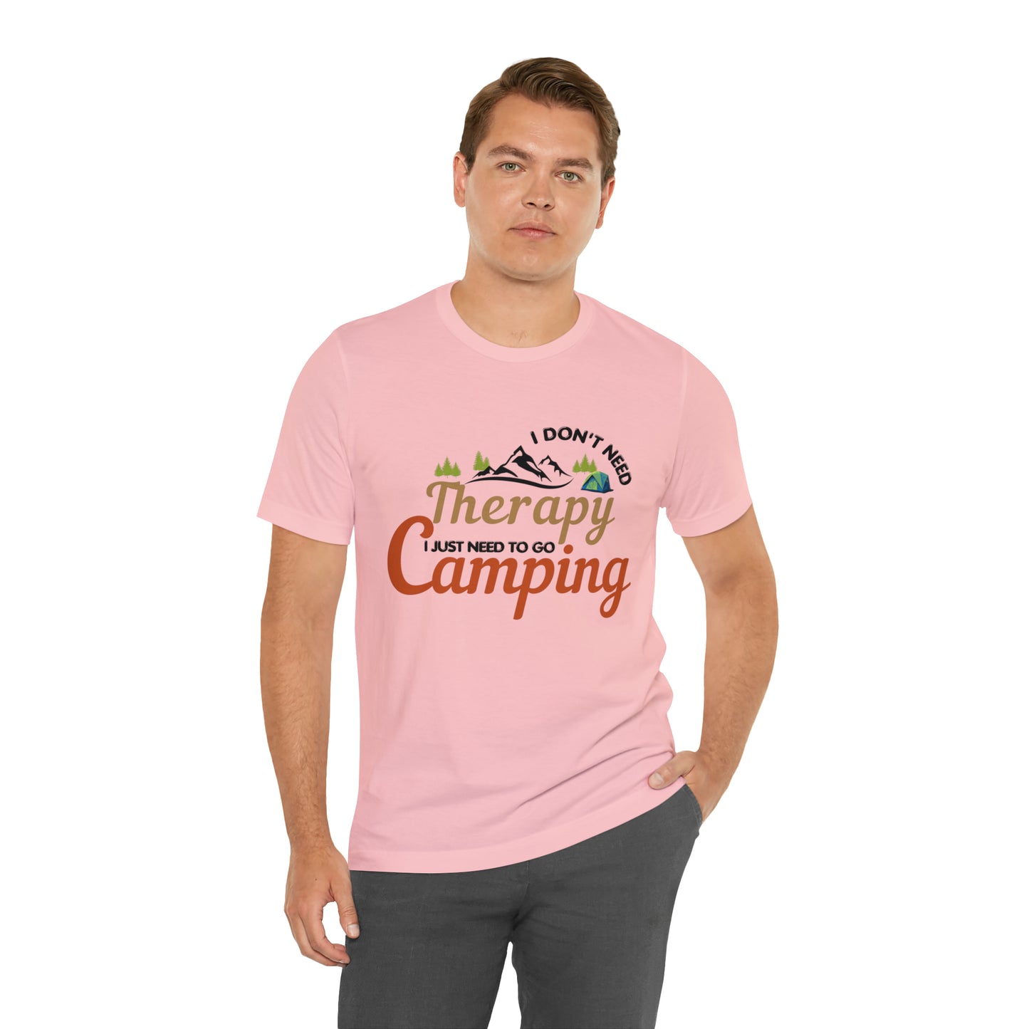 I don't need therapy I just need to go camping, camping shirt, dad shirt, dad gift, gift for outdoor lover, fishing gift nature lover shirt