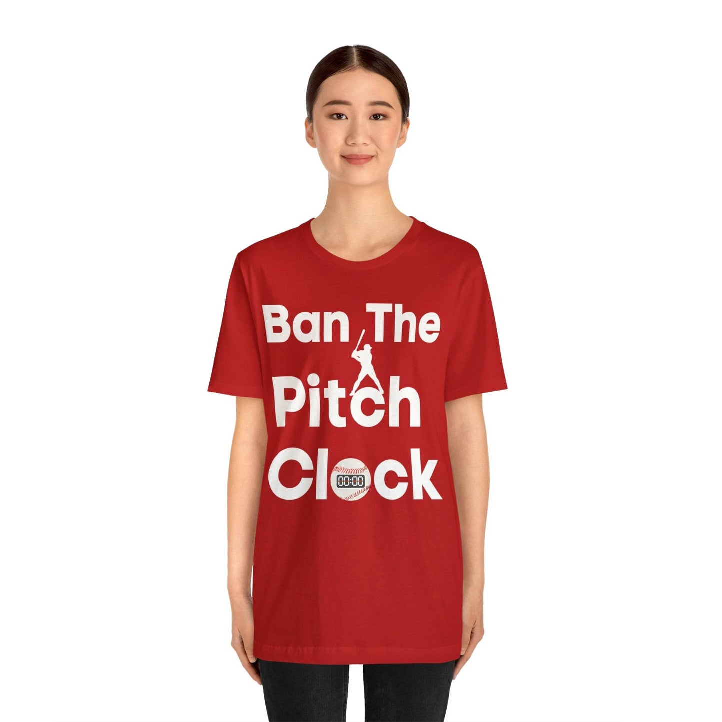 Ban The Pitch Clock in Baseball Ban Baseball Pitch Clock - Show Your Support By Wearing this shirt to the Games - Giftsmojo