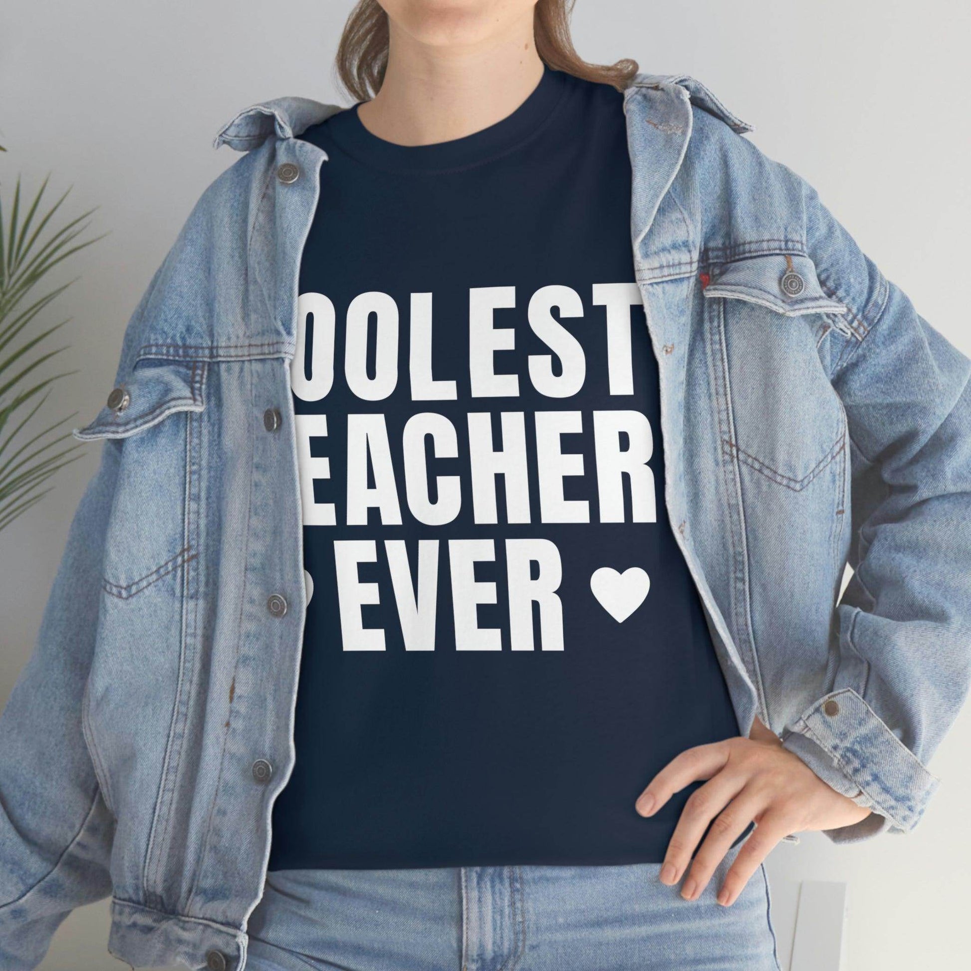 Coolest Teacher Ever Tee - Giftsmojo