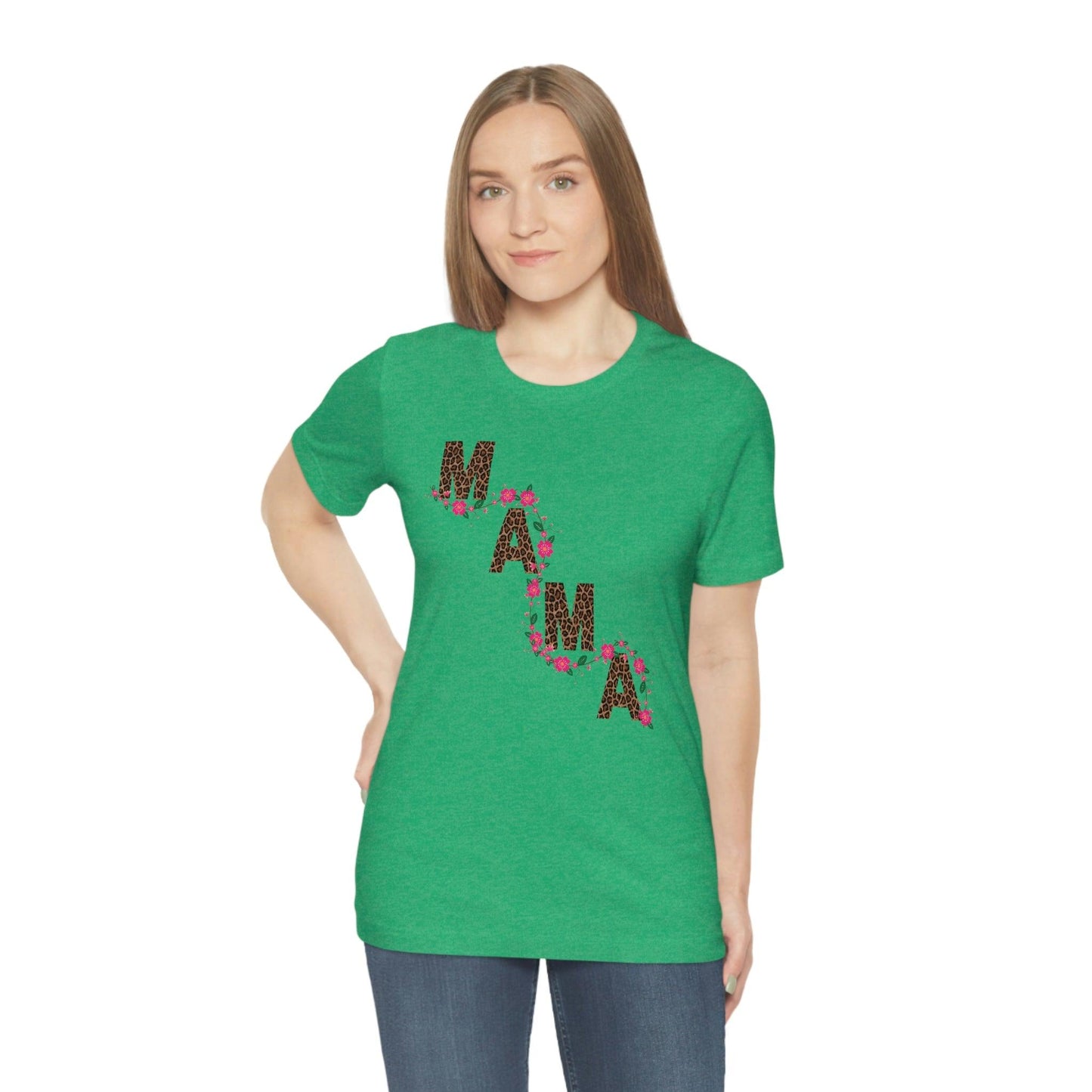 Leopard print Mama shirt Flower mama shirt - Leopard Mama Shirt mothers day shirt new mom shirt - Giftsmojo