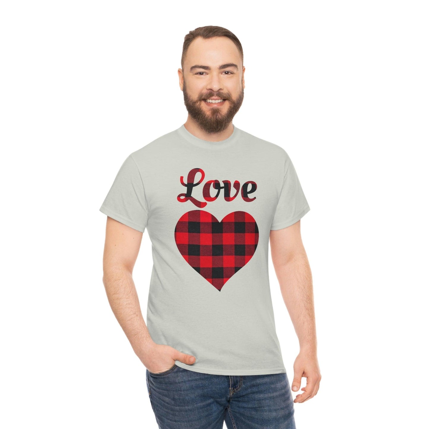 Plaid Love Heart Tee