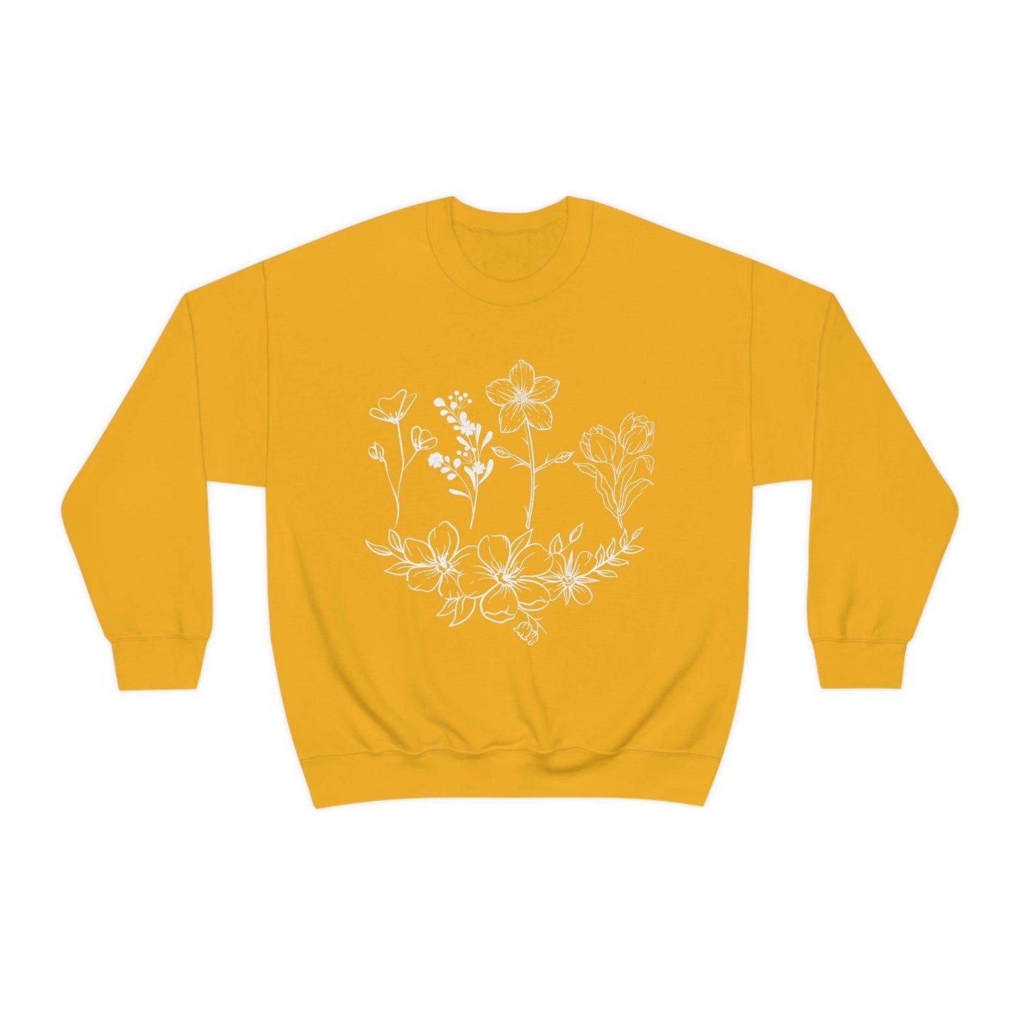 Flower sweatshirt, Vintage Flower Shirt, Vintage Botanical Shirt, plant sweatshirt, - Giftsmojo