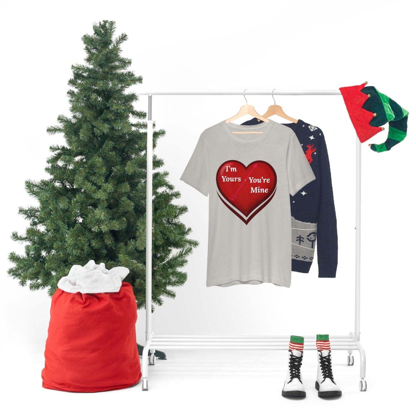 I'm Yours and You're Mine Heart Tee - Giftsmojo