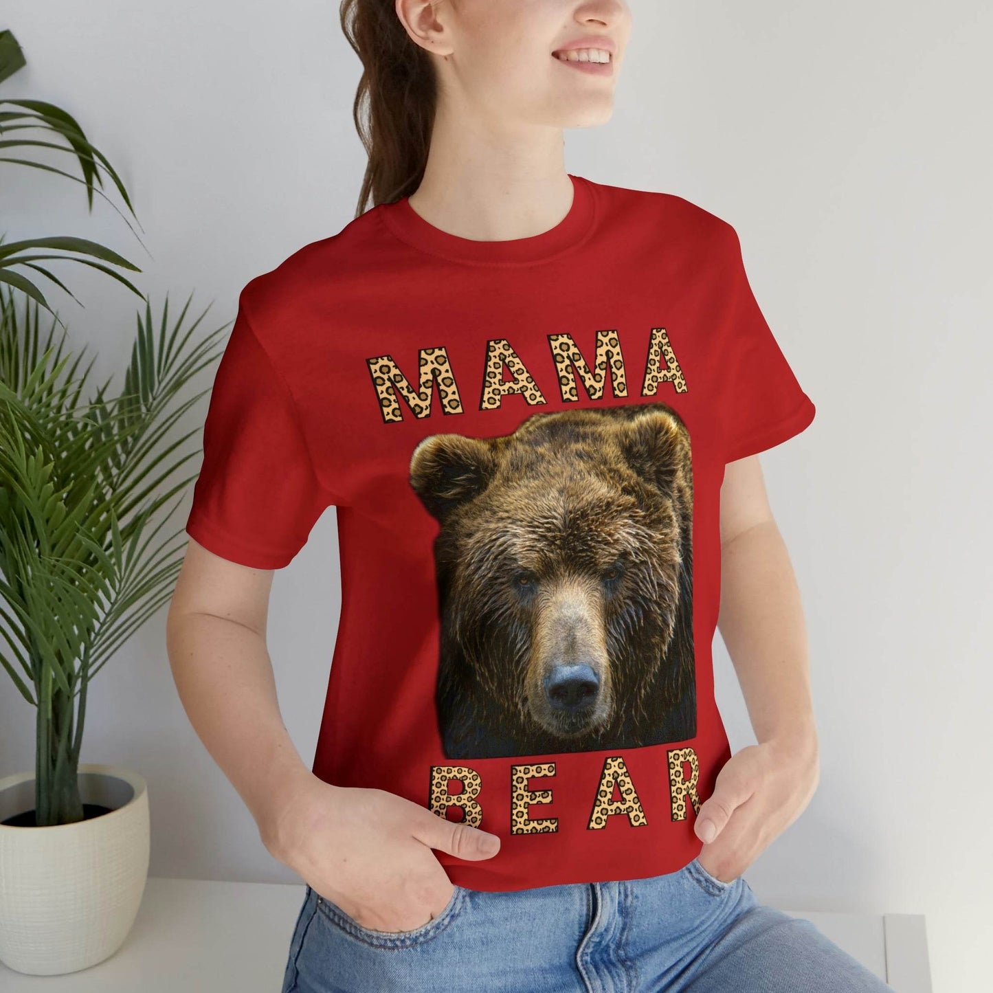 Mothers day shirt | Leopard Print Mama Bear Shirt | Mama Bear Tshirt, Funny mom shirt | best mom shirt | Momma Bear, Mama Bear Gift, Animal Nature Lover Shirt - Giftsmojo