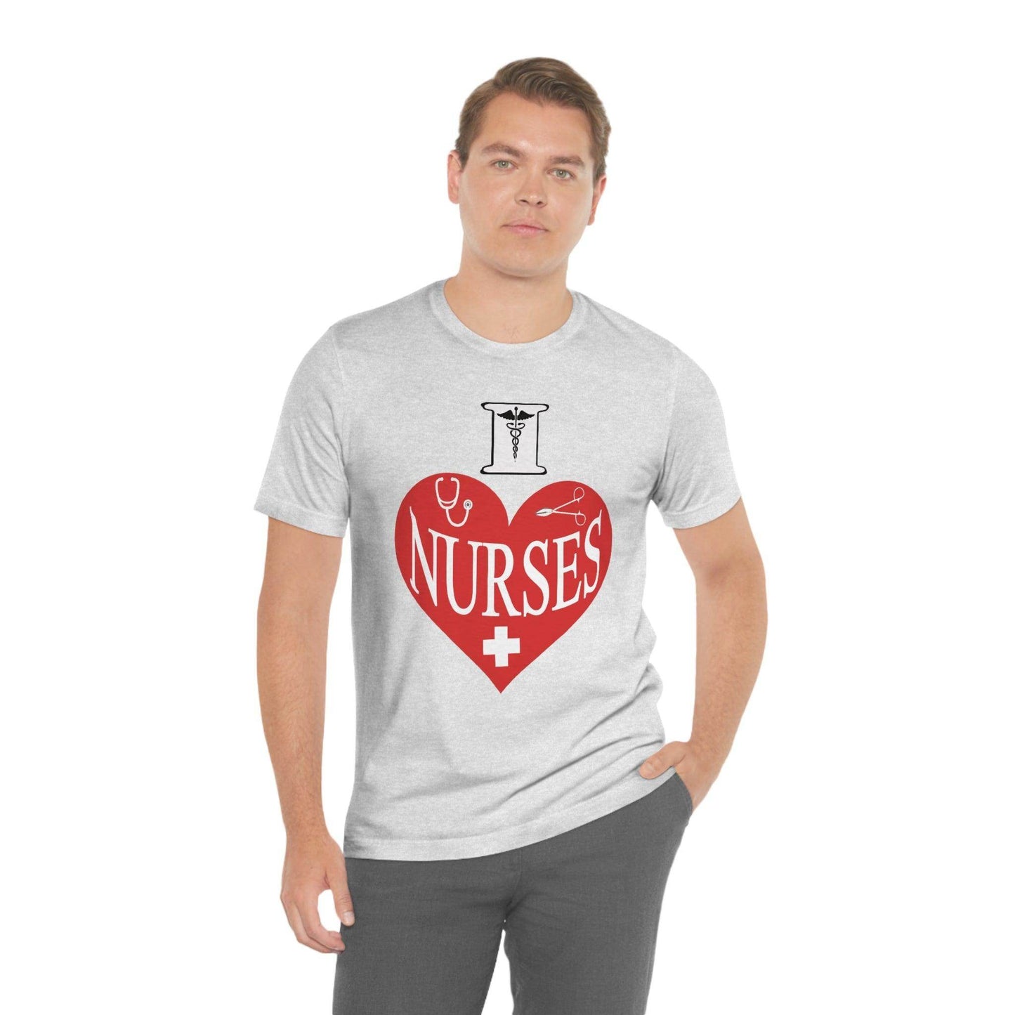 I love Nurses Tee - Giftsmojo