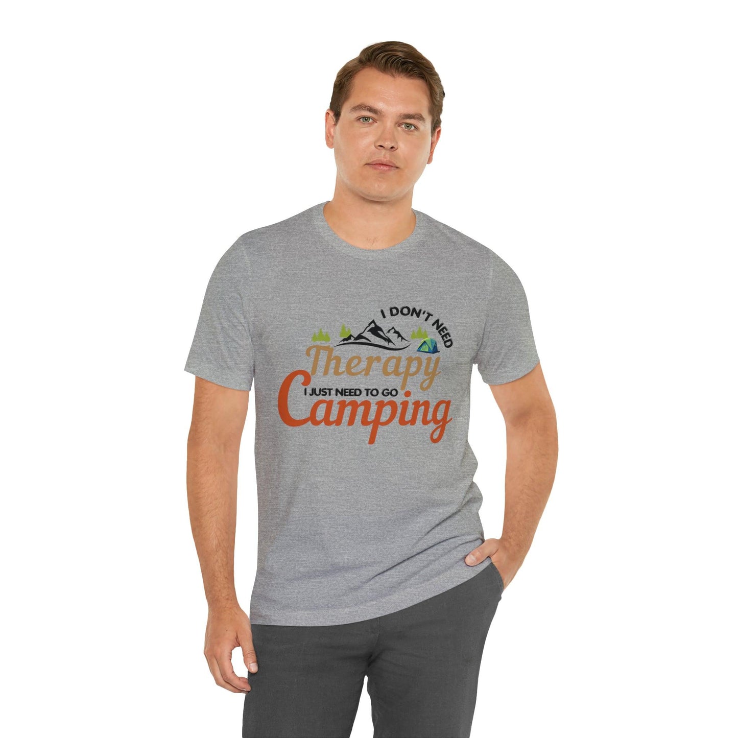 I don't need therapy I just need to go camping, camping shirt, dad shirt, dad gift, gift for outdoor lover, fishing gift nature lover shirt