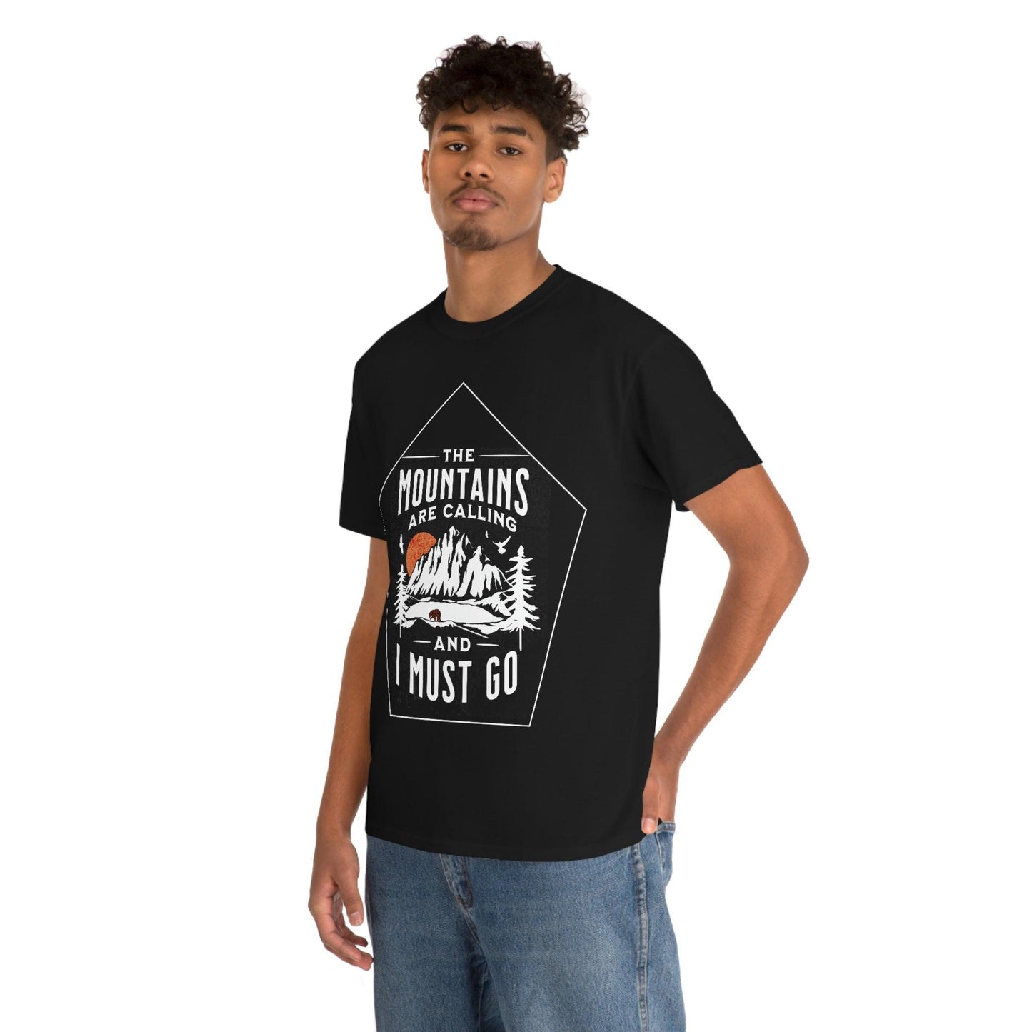 The Mountains are Calling and I Must Go Tee - Giftsmojo