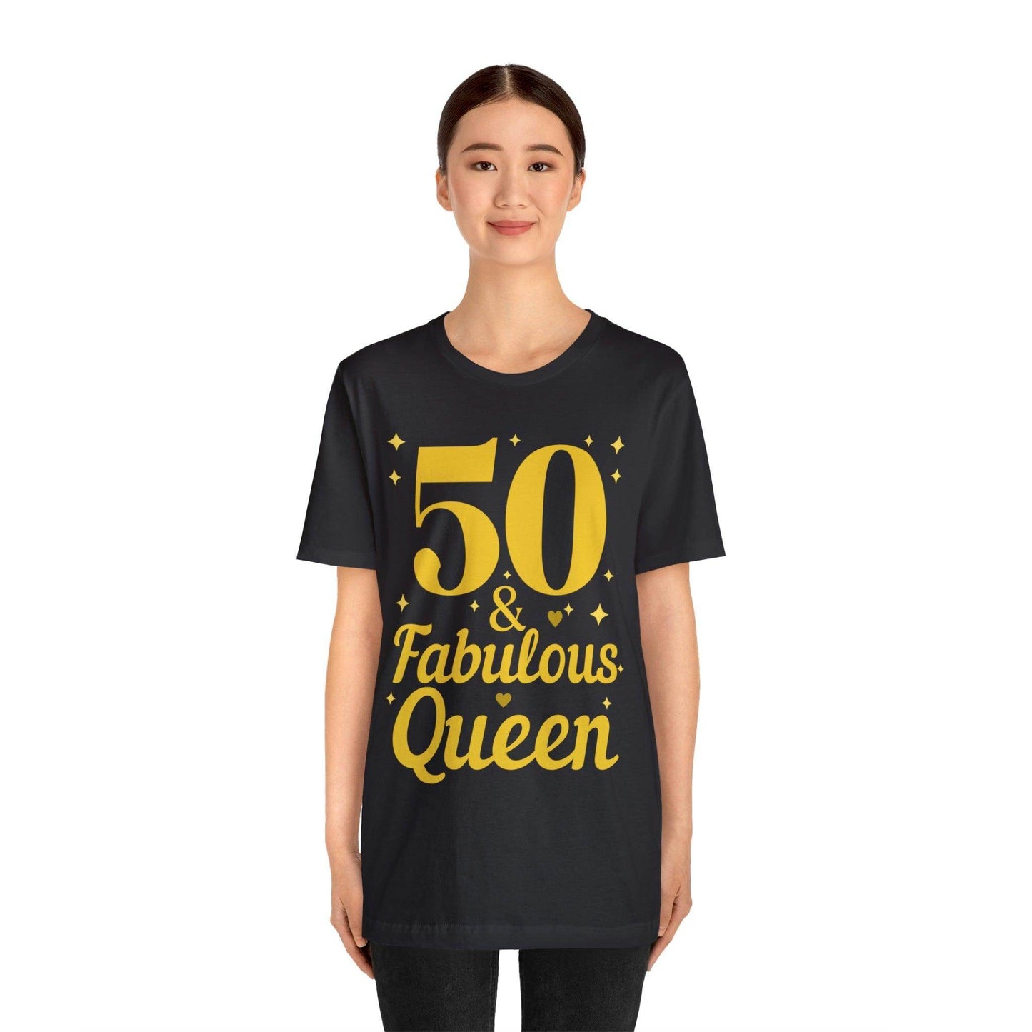 50 and Fabulous Queen shirt, Funny 50th birthday shirt - Giftsmojo