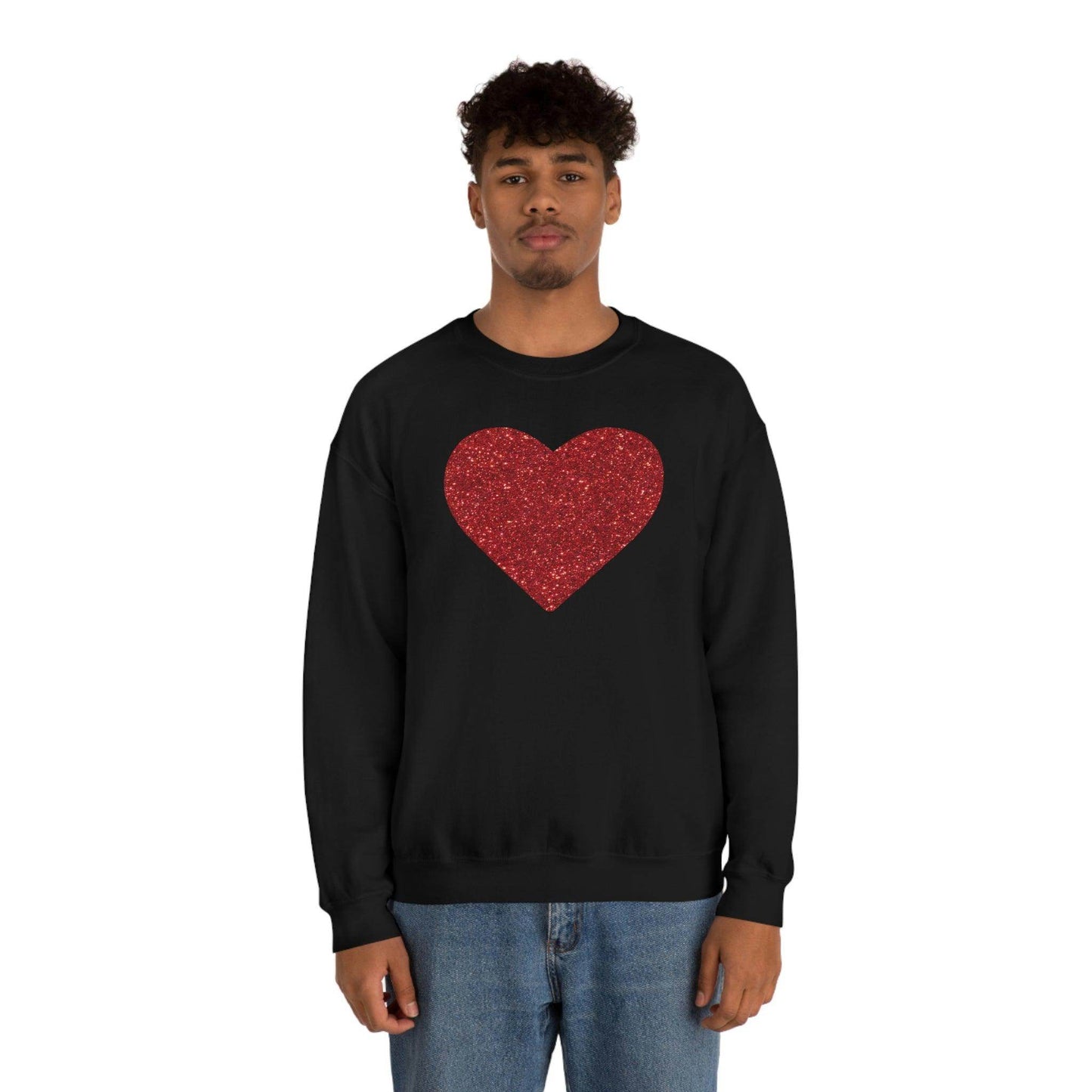 Heart Sweatshirt Love sweatshirt Love Shirt Cute Love Shirt with Heart Valentine sweatshirt - Matching Love shirt Girlfriend gift Boyfriend - Giftsmojo