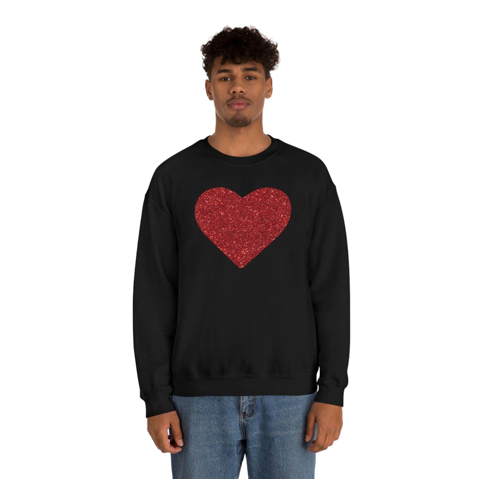 Heart Sweatshirt Love sweatshirt Love Shirt Cute Love Shirt with Heart Valentine sweatshirt - Matching Love shirt Girlfriend gift Boyfriend - Giftsmojo