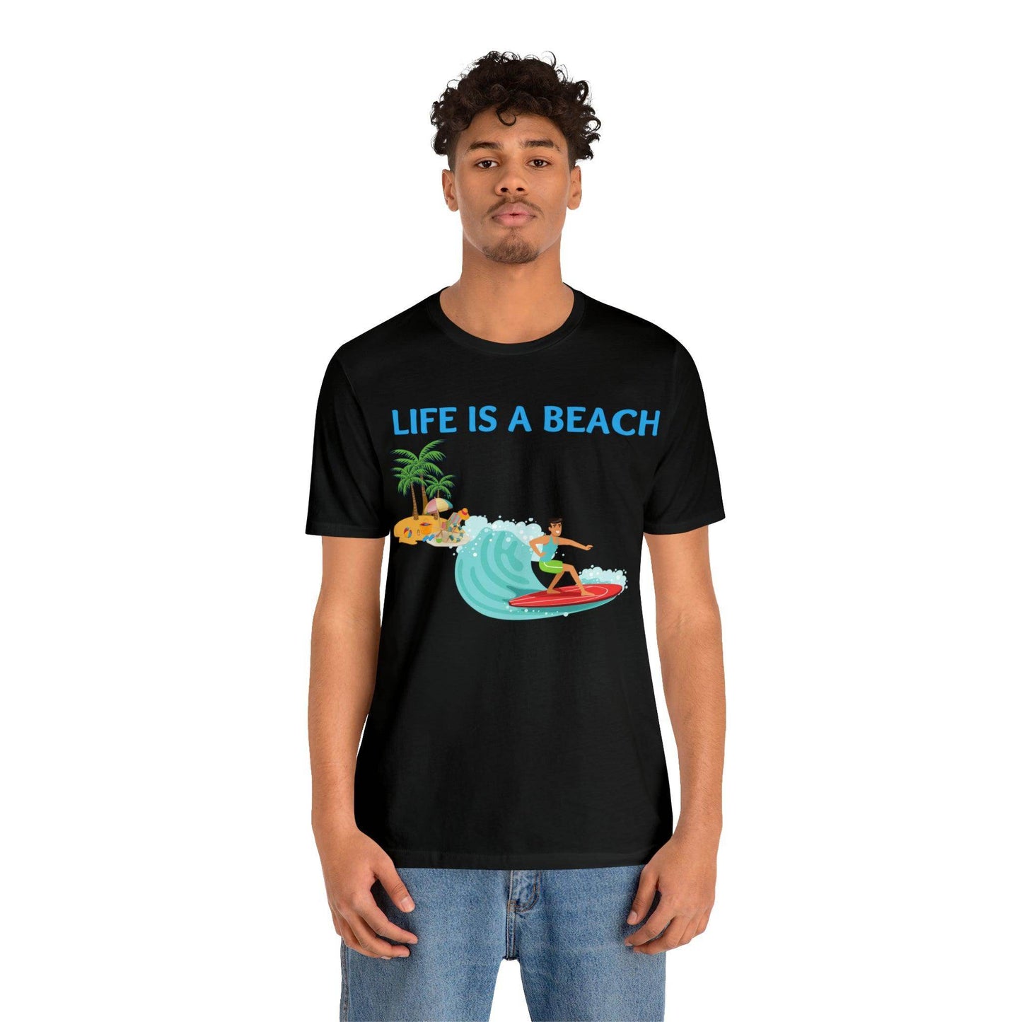 Life is a Beach shirt, Beach t-shirt, Summer shirt, Relaxing beachwear, Coastal fashion, Beach-inspired clothing, Beach adventure apparel - Giftsmojo
