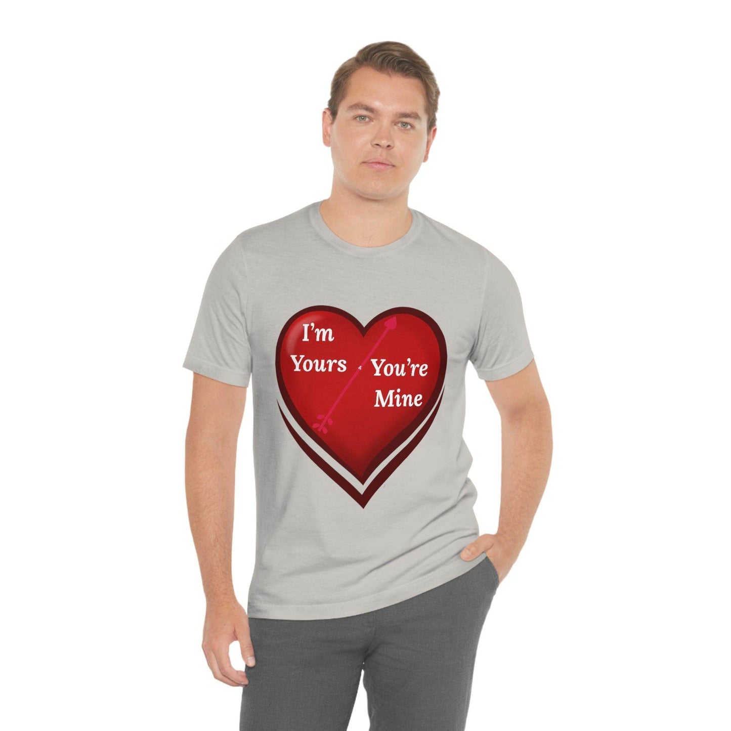 I'm Yours and You're Mine Heart Tee - Giftsmojo