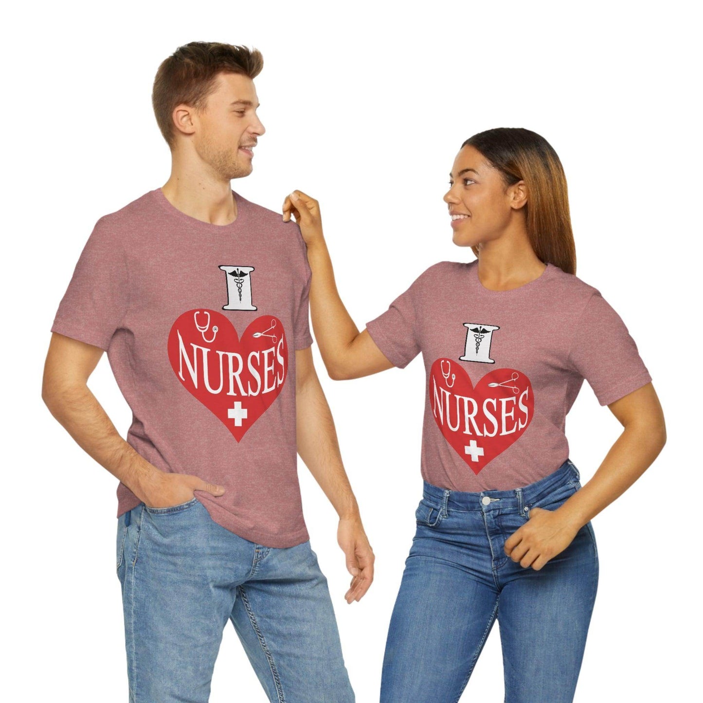 I love Nurses Tee - Giftsmojo
