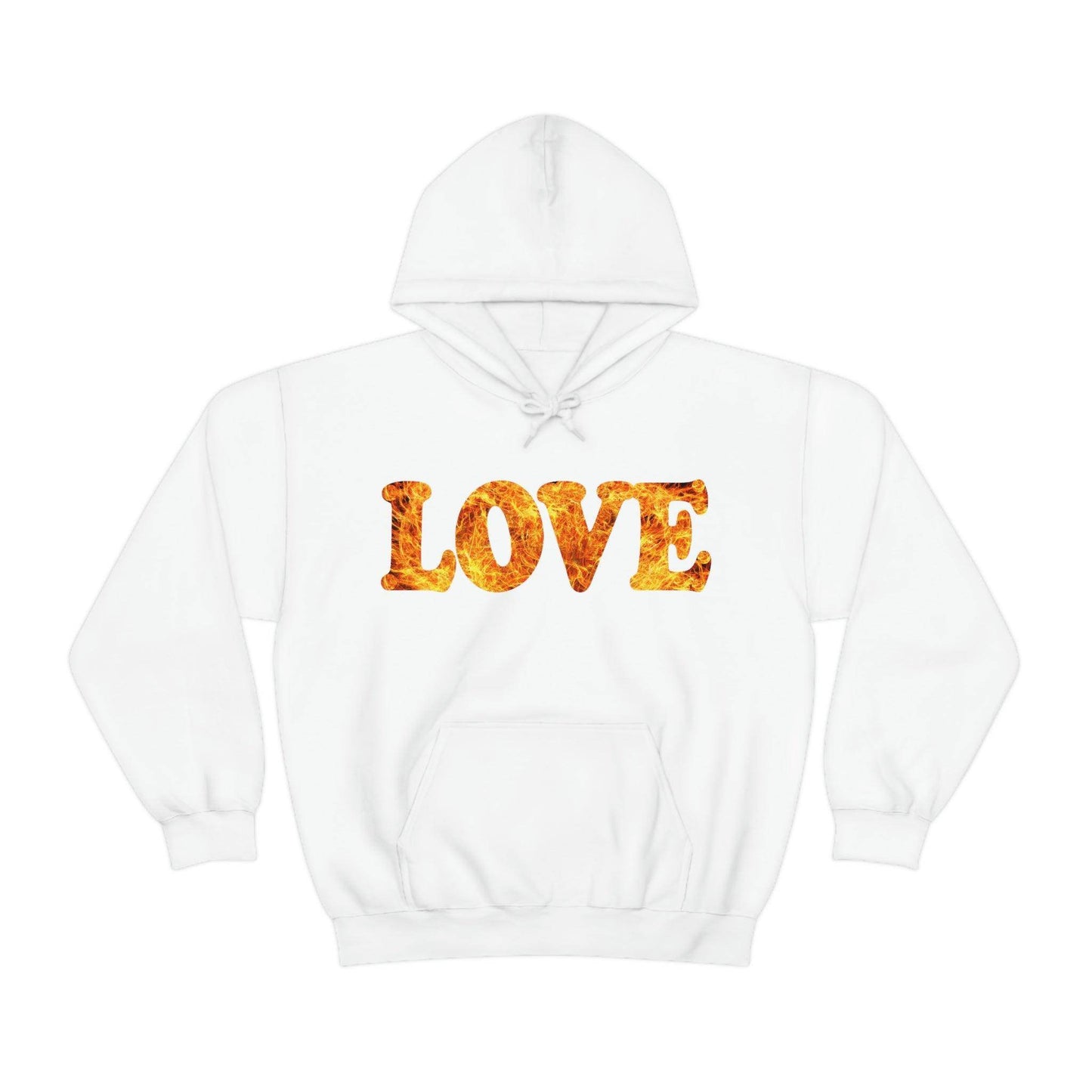 Love Fire Hooded Sweatshirt - Giftsmojo