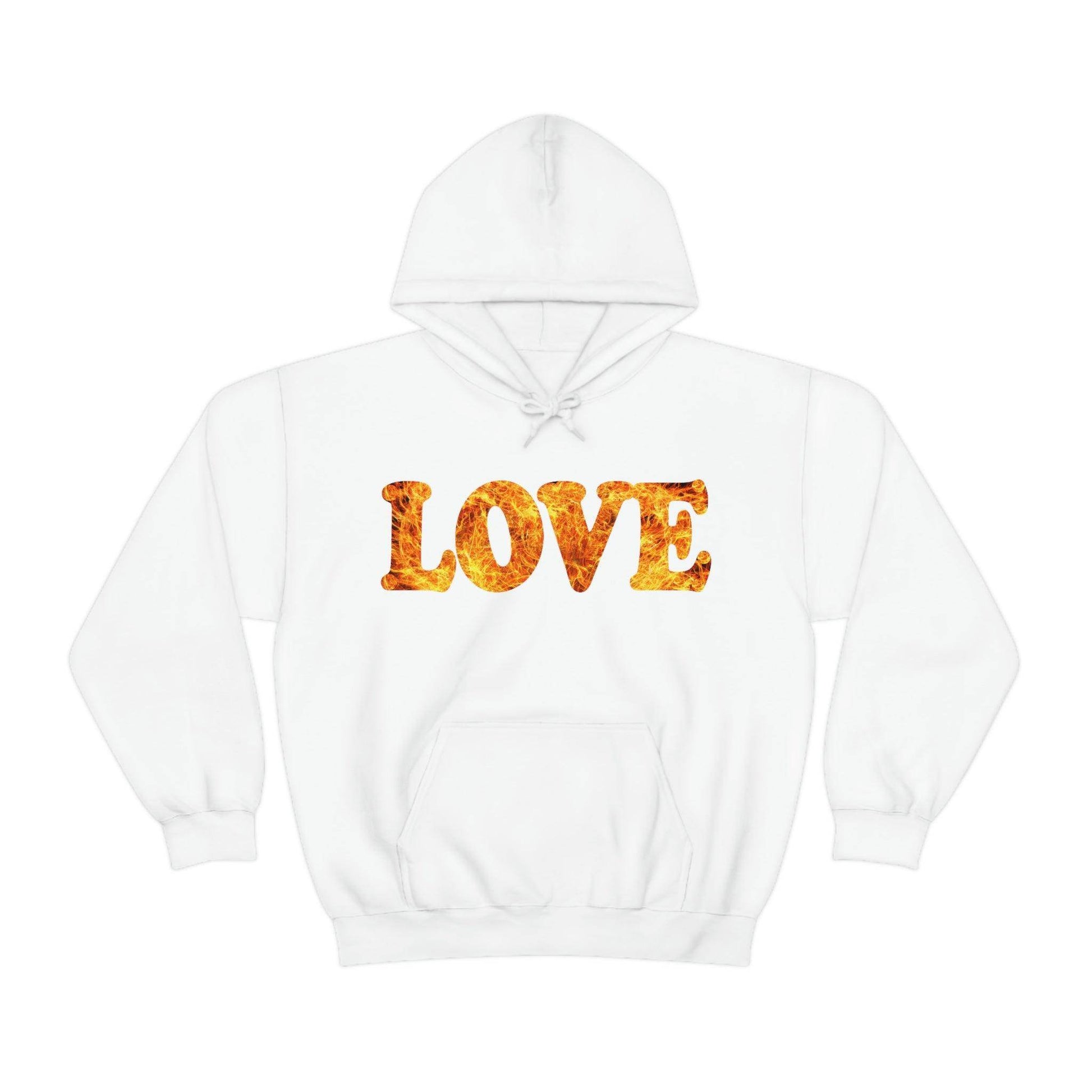 Love Fire Hooded Sweatshirt - Giftsmojo