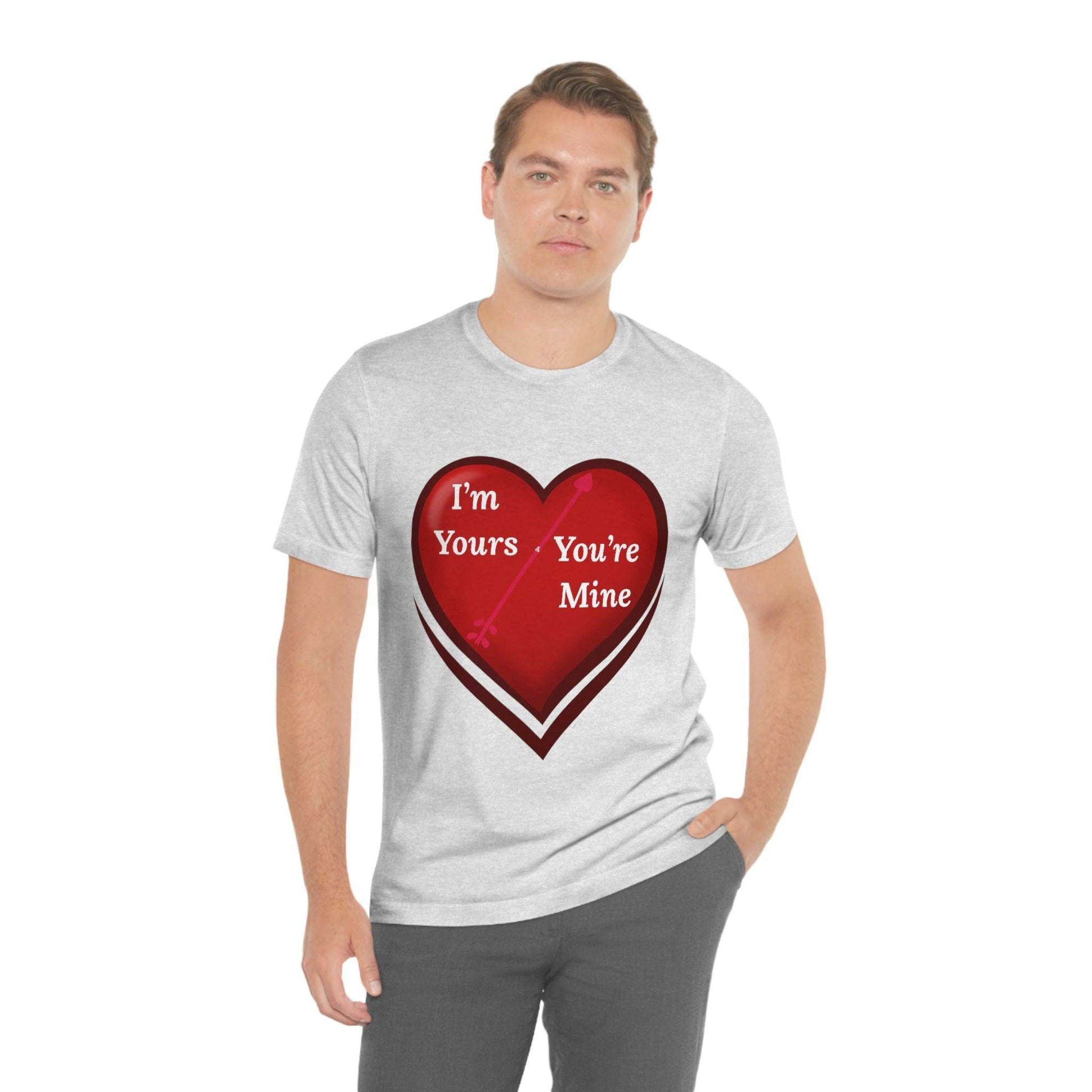 I'm Yours and You're Mine Heart Tee - Giftsmojo