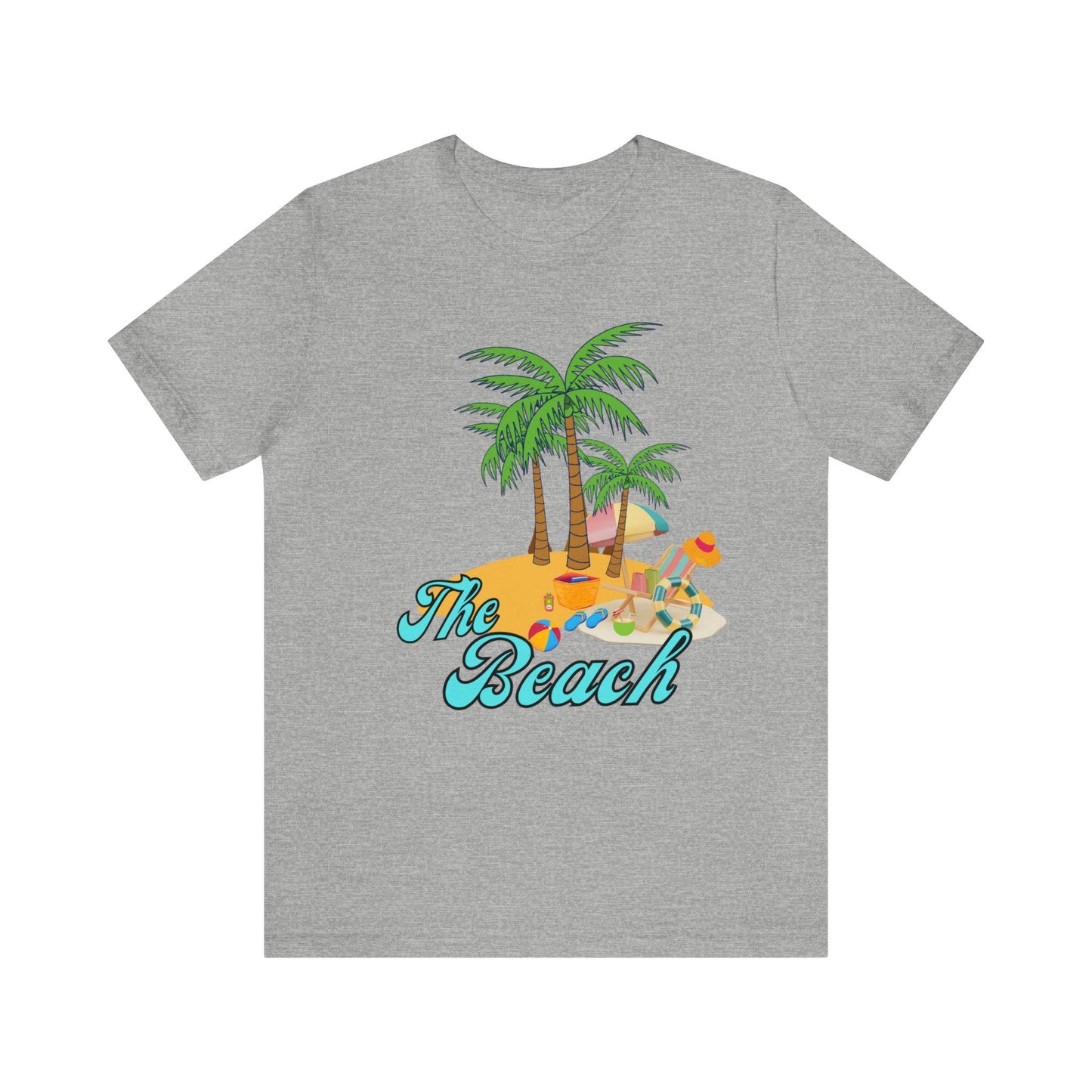 The Beach shirt, Beach t-shirt, Summer shirt, Beachwear, Beach fashion, Tropical print, Trendy design, Stylish beach apparel