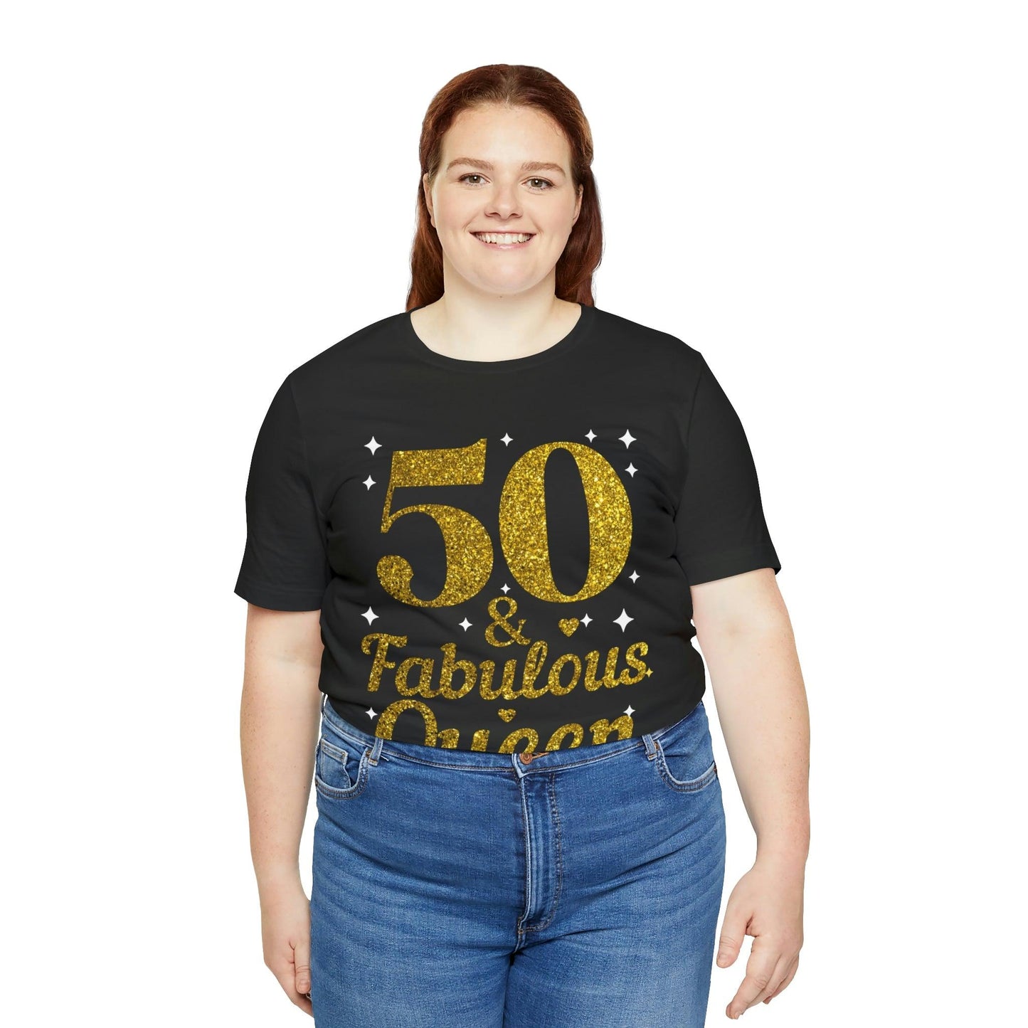 Funny 50th birthday shirt, 50th birthday Tshirt, 50 and fabulous Queen, birthday queen shirt, Gift for 50th birthday, Vintage shirt, birthday gift, birthday girl shirt, mom’s birthday gift, mom gift, wife gift, - Giftsmojo