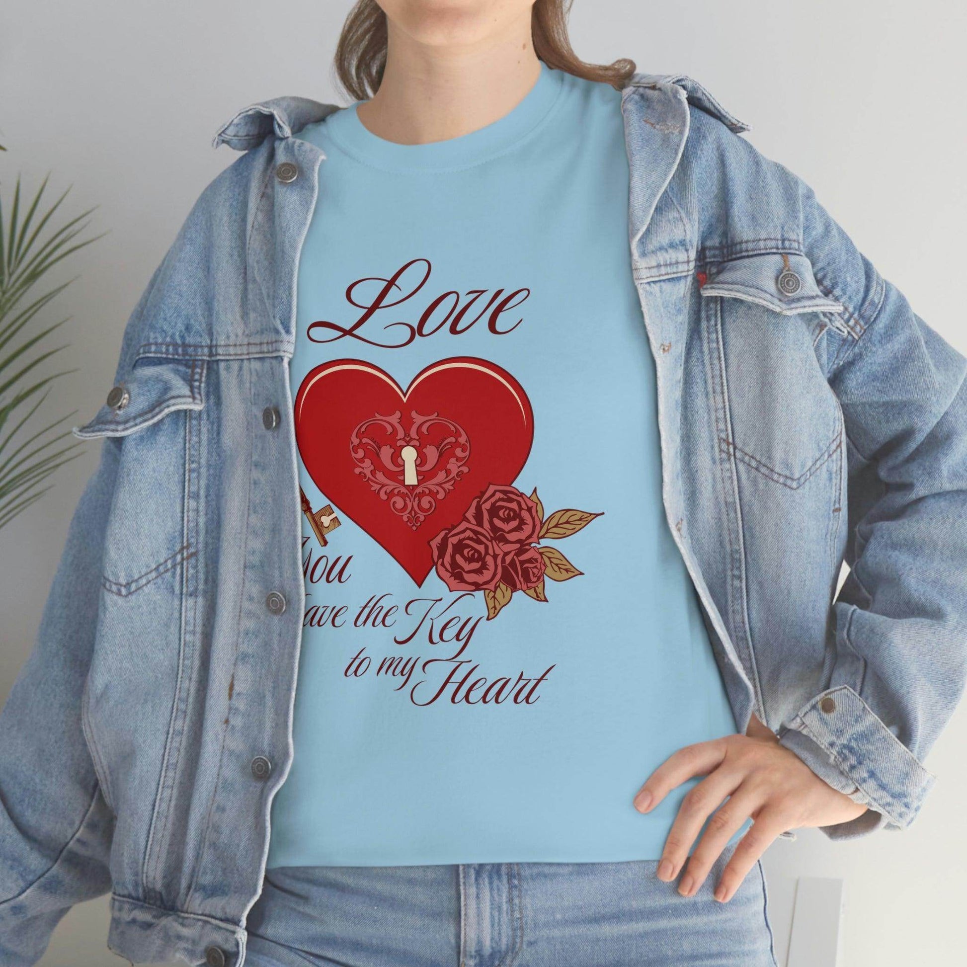 Love you have the keys to my heart Tee - Giftsmojo