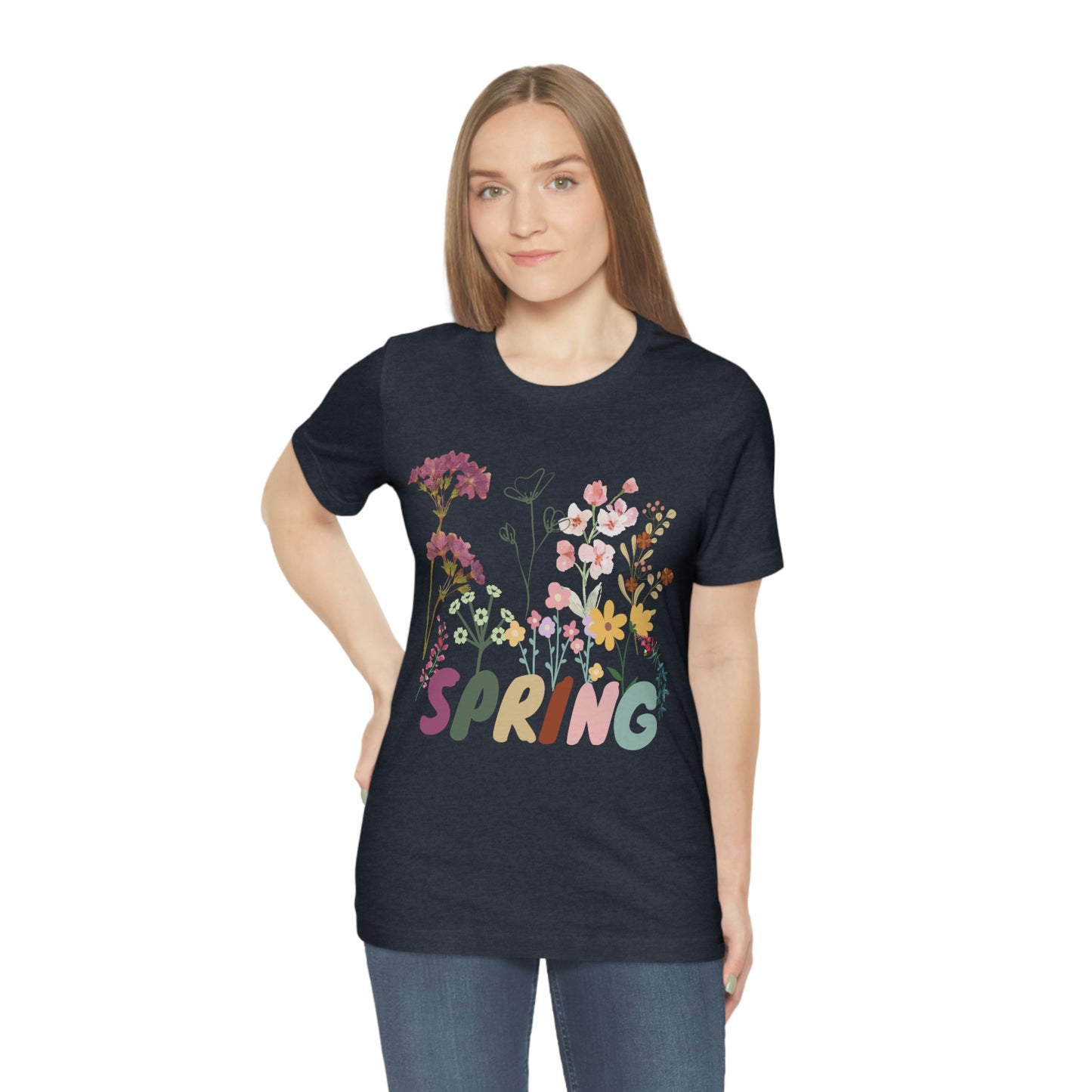 Spring Shirt, Flower T shirt, Vintage Botanical Shirt, Vintage T-shirt, Graphic Tshirt, Botanical Print, Vintage Flower Shirt, Wildflower,