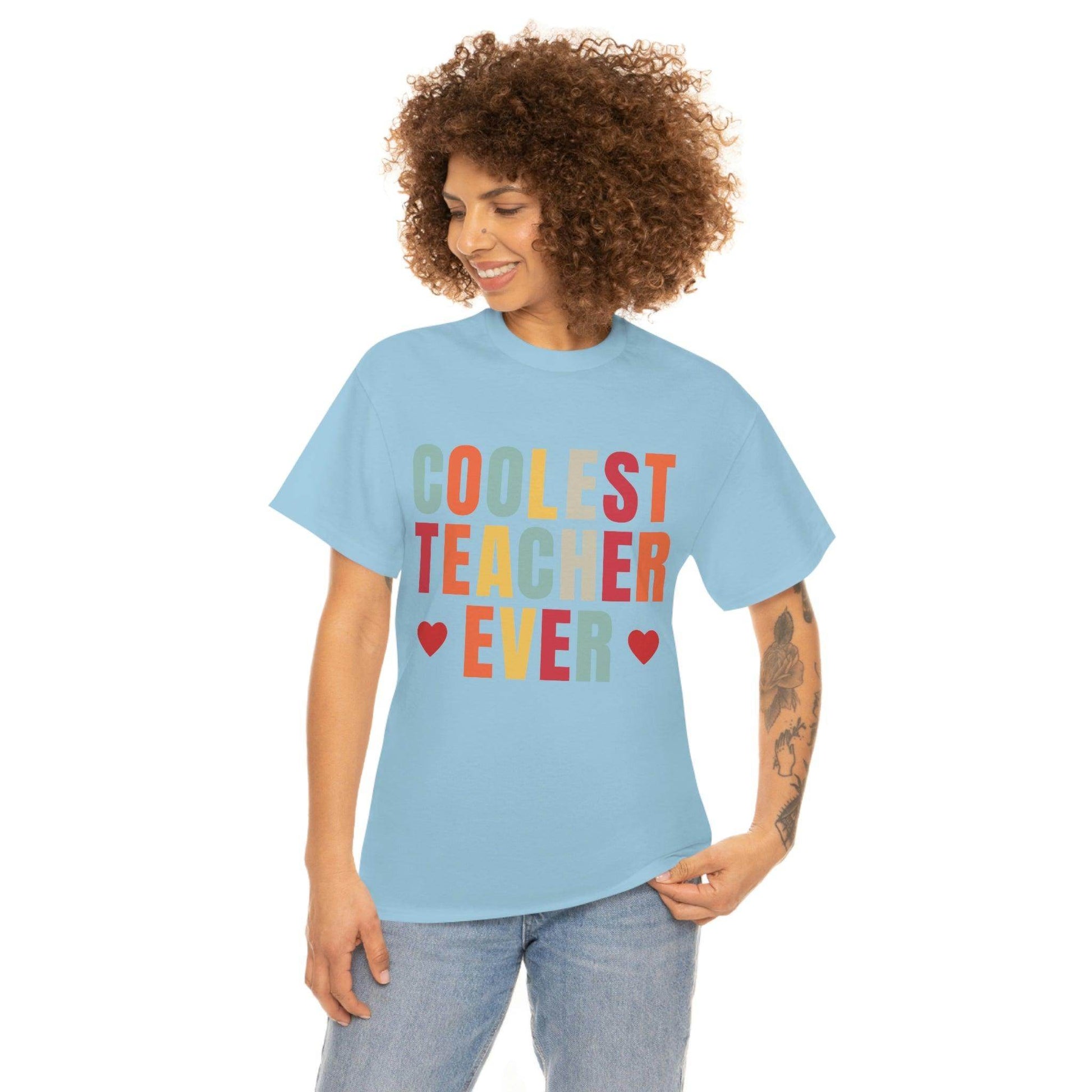 Coolest Teacher Ever T-Shirt - teacher gift - teacher appreciation - Giftsmojo
