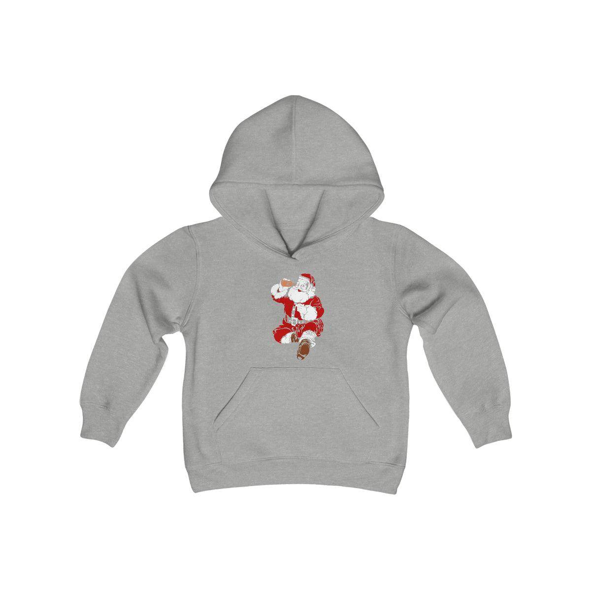 Naughty Santa Youth Heavy Blend Hooded Sweatshirt - Giftsmojo