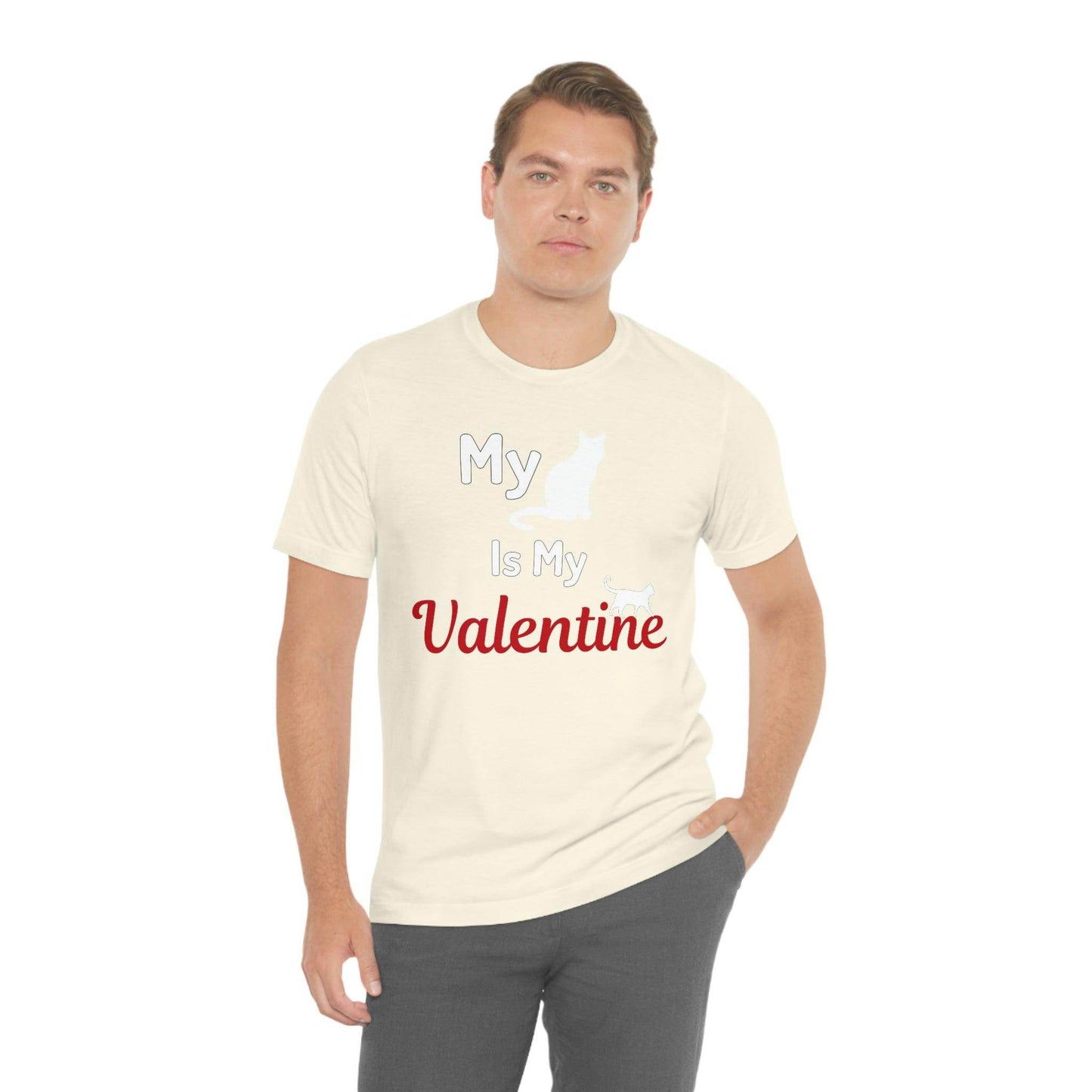 My Cat is My Valentine, Pet lover Valentine shirt - Cute cat lover shirt - gift for cat lovers - Giftsmojo