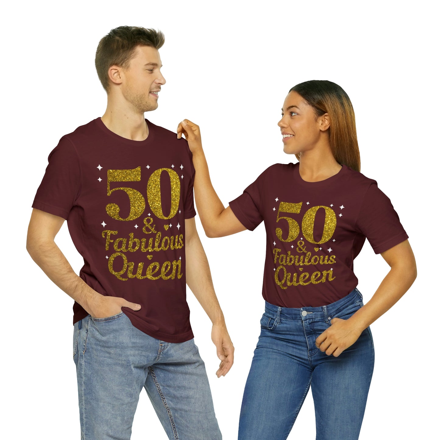 Funny 50th birthday shirt, 50th birthday Tshirt, 50 and fabulous Queen, birthday queen shirt, Gift for 50th birthday, Vintage shirt, birthday gift, birthday girl shirt, mom’s birthday gift, mom gift, wife gift,