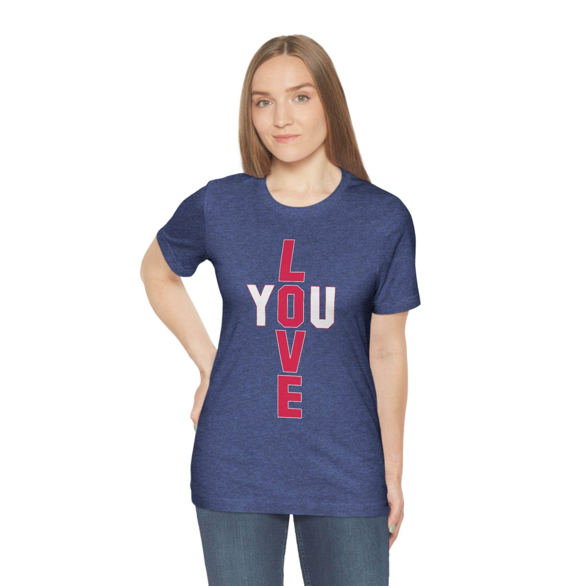 T-shape Love you Tee - Giftsmojo
