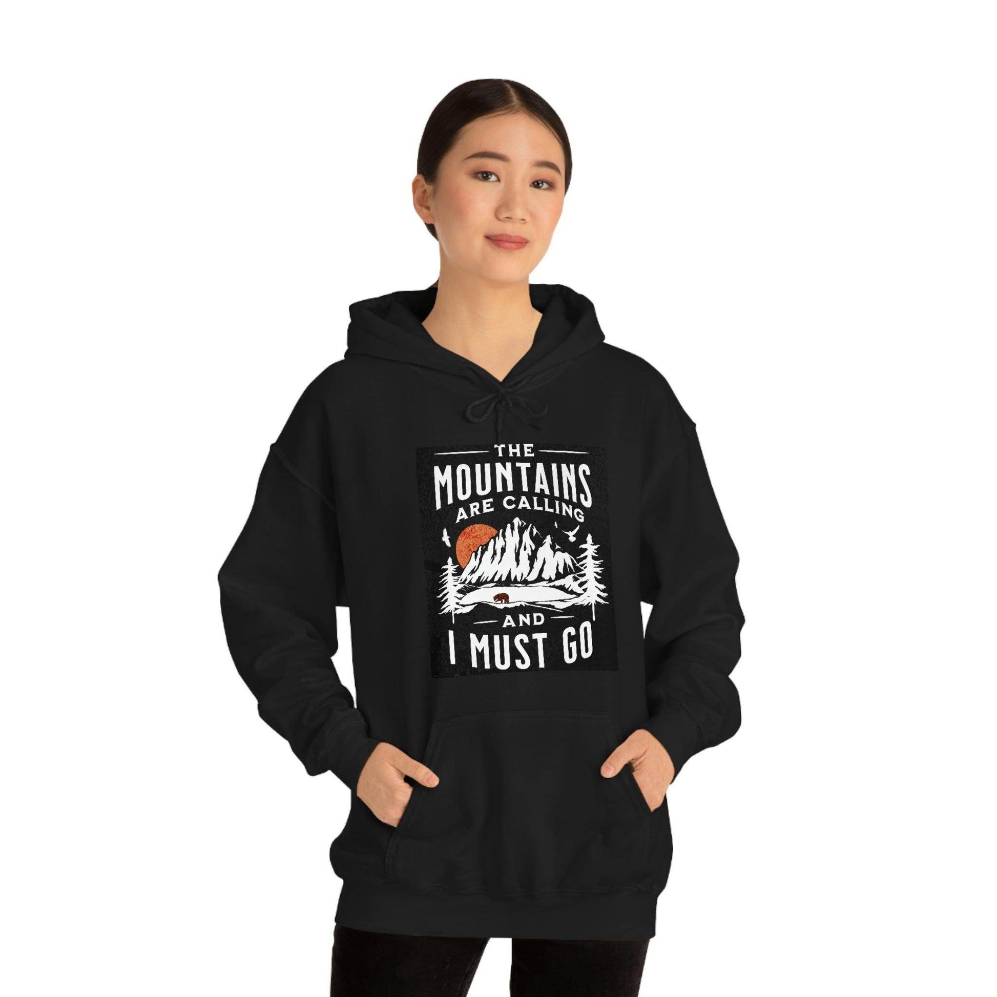 The Mountains are calling Hooded Sweatshirt - Giftsmojo