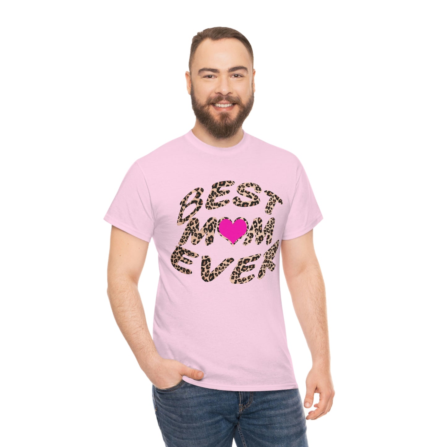 Best mom ever leopard print Tee