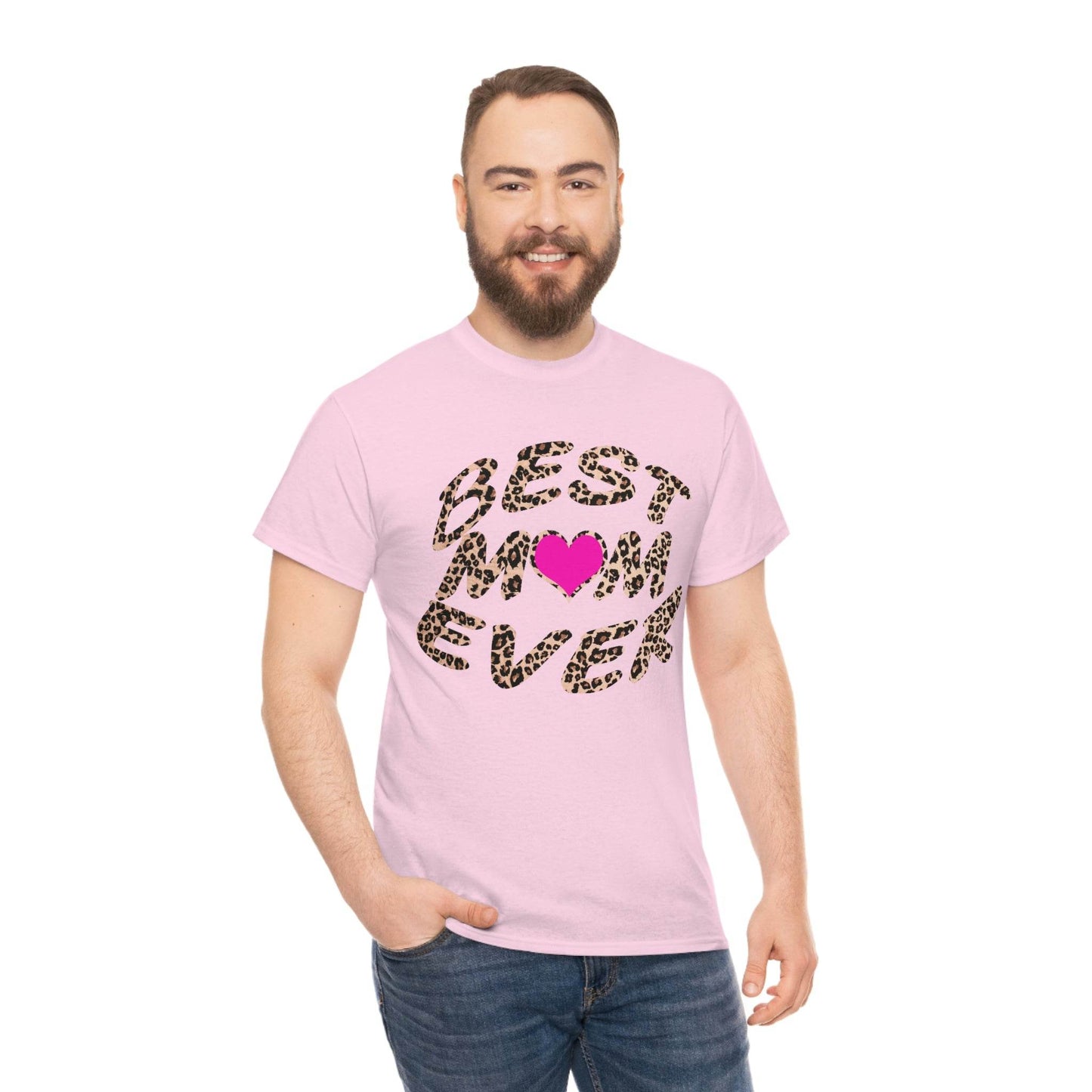Best mom ever leopard print Tee - Giftsmojo